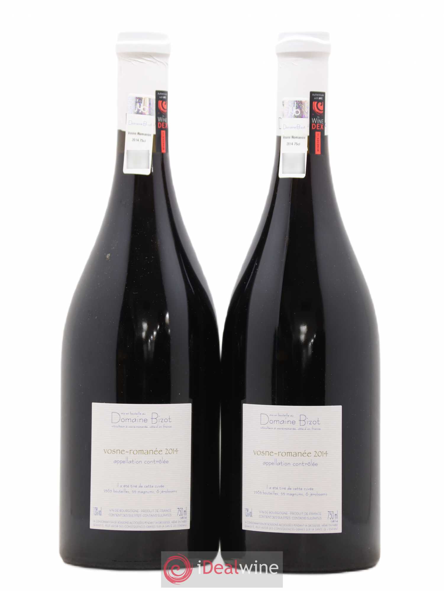 Vosne-Romanée Bizot (Domaine) 2014 - Lot de 2 bouteilles - 1