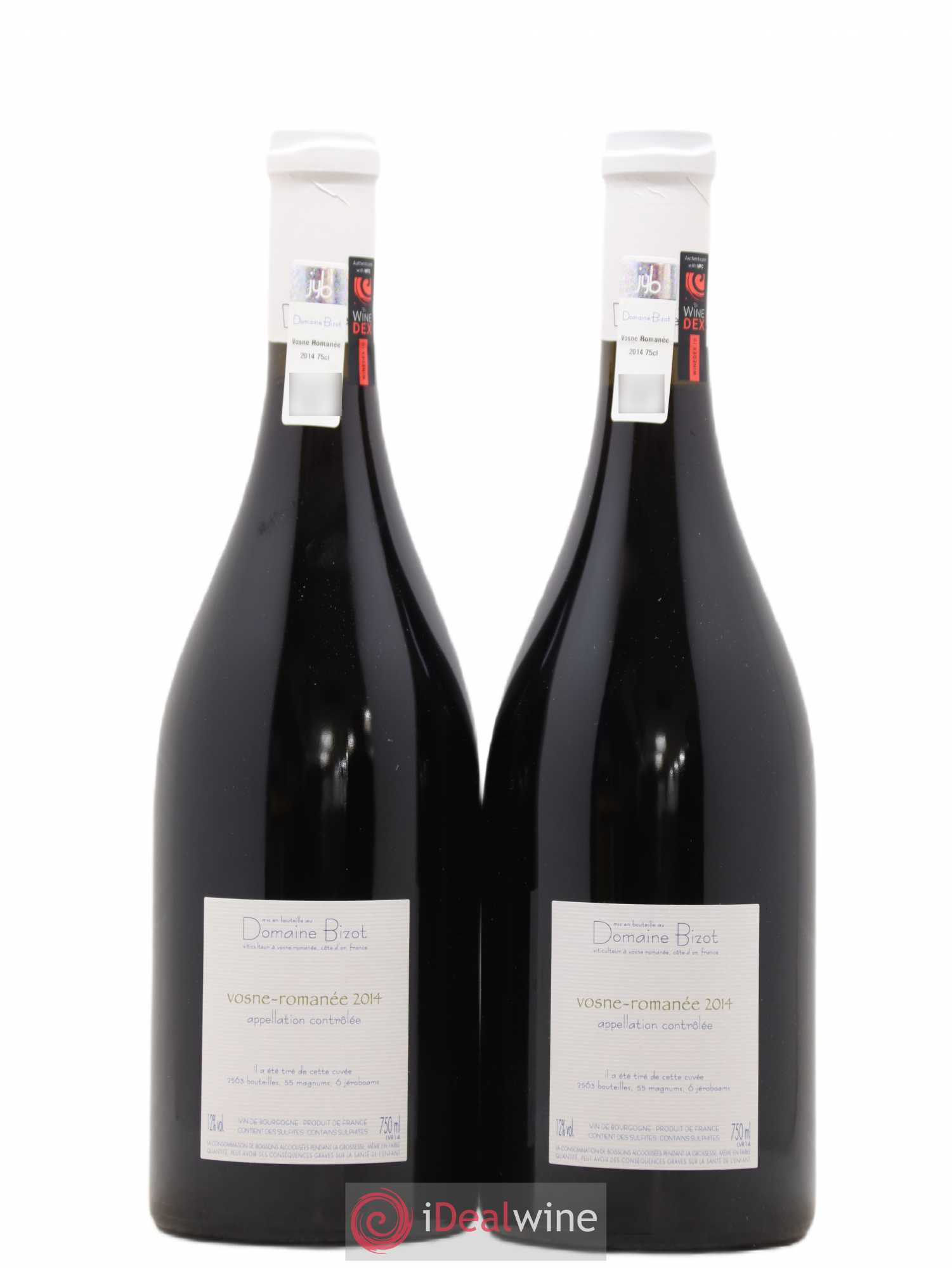 Vosne-Romanée Bizot (Domaine) 2014 - Lot de 2 bouteilles - 1