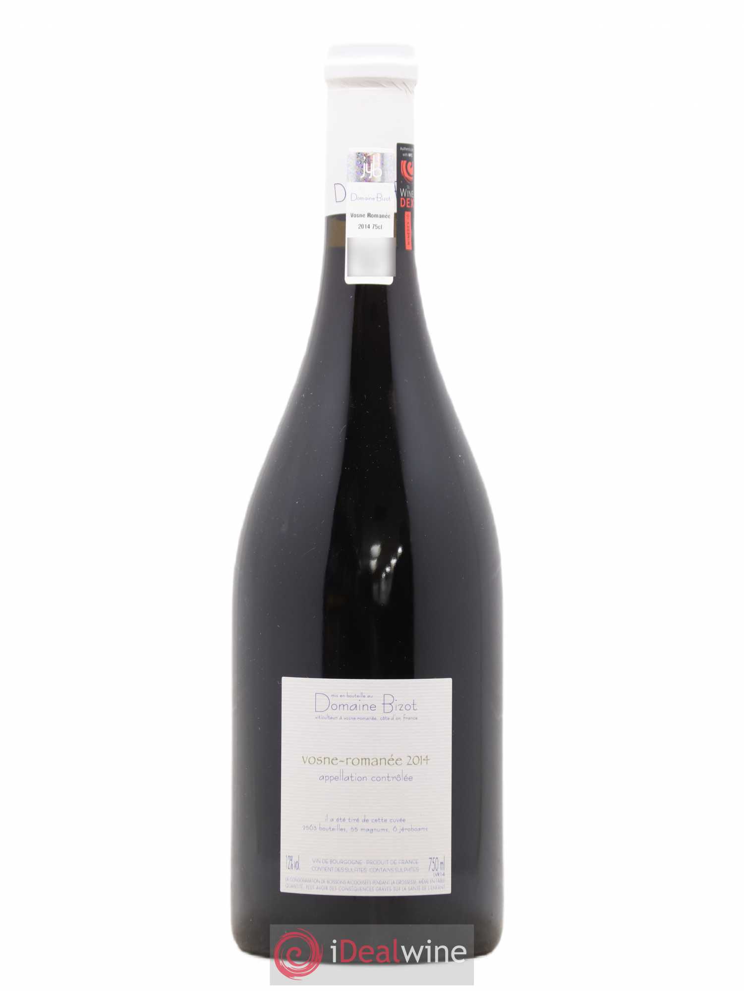 Vosne-Romanée Bizot (Domaine) 2014 - Lot de 1 bouteille - 1