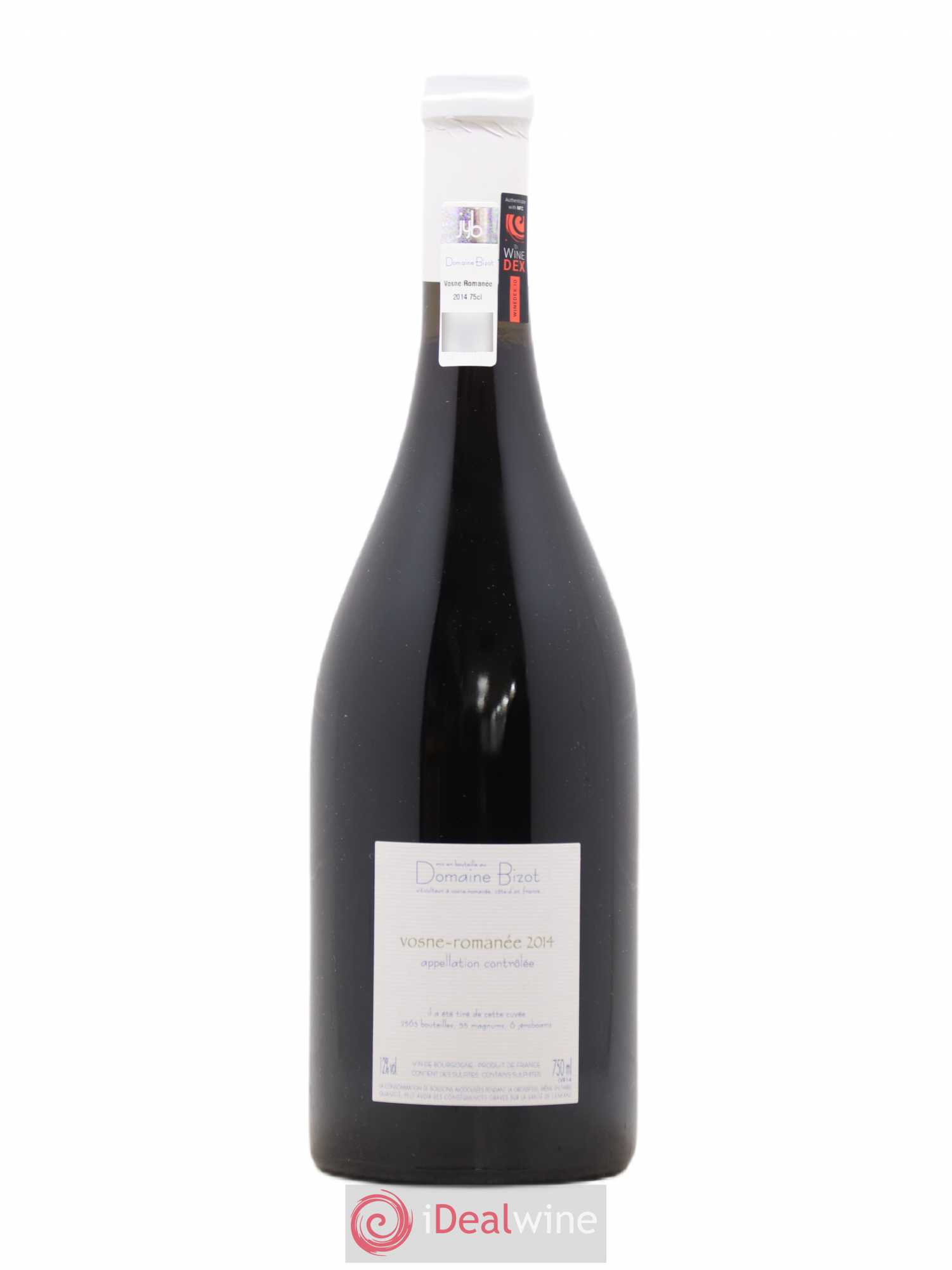 Vosne-Romanée Bizot (Domaine) 2014 - Lot de 1 bouteille - 1