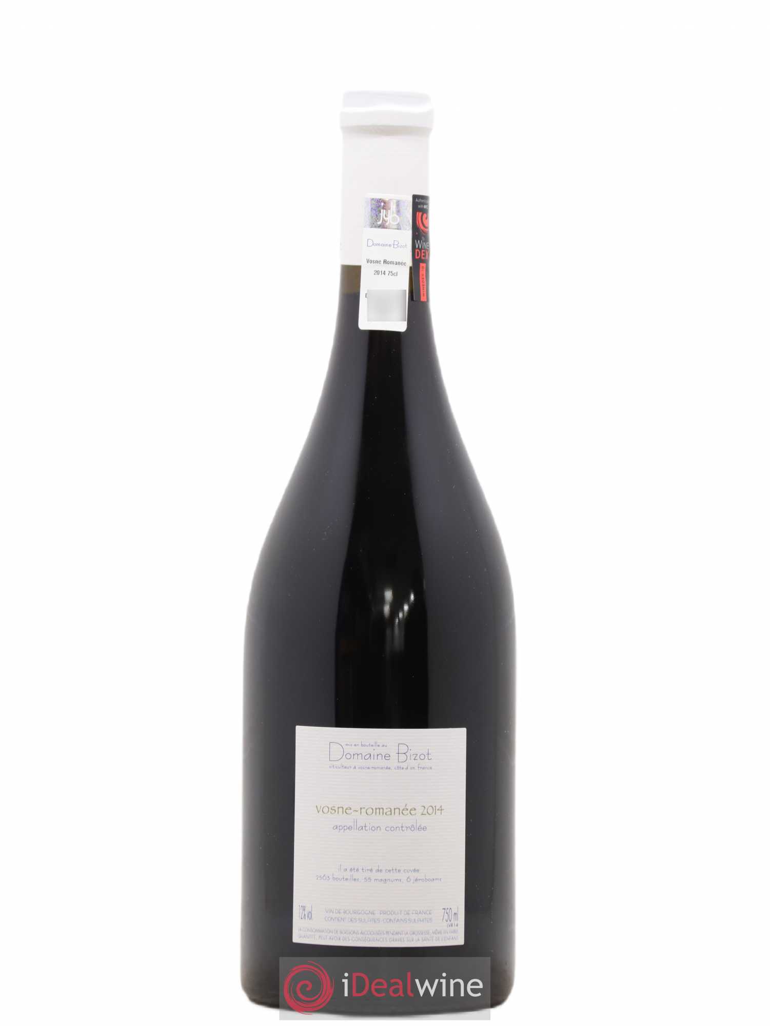 Vosne-Romanée Bizot (Domaine) 2014 - Lot de 1 bouteille - 1