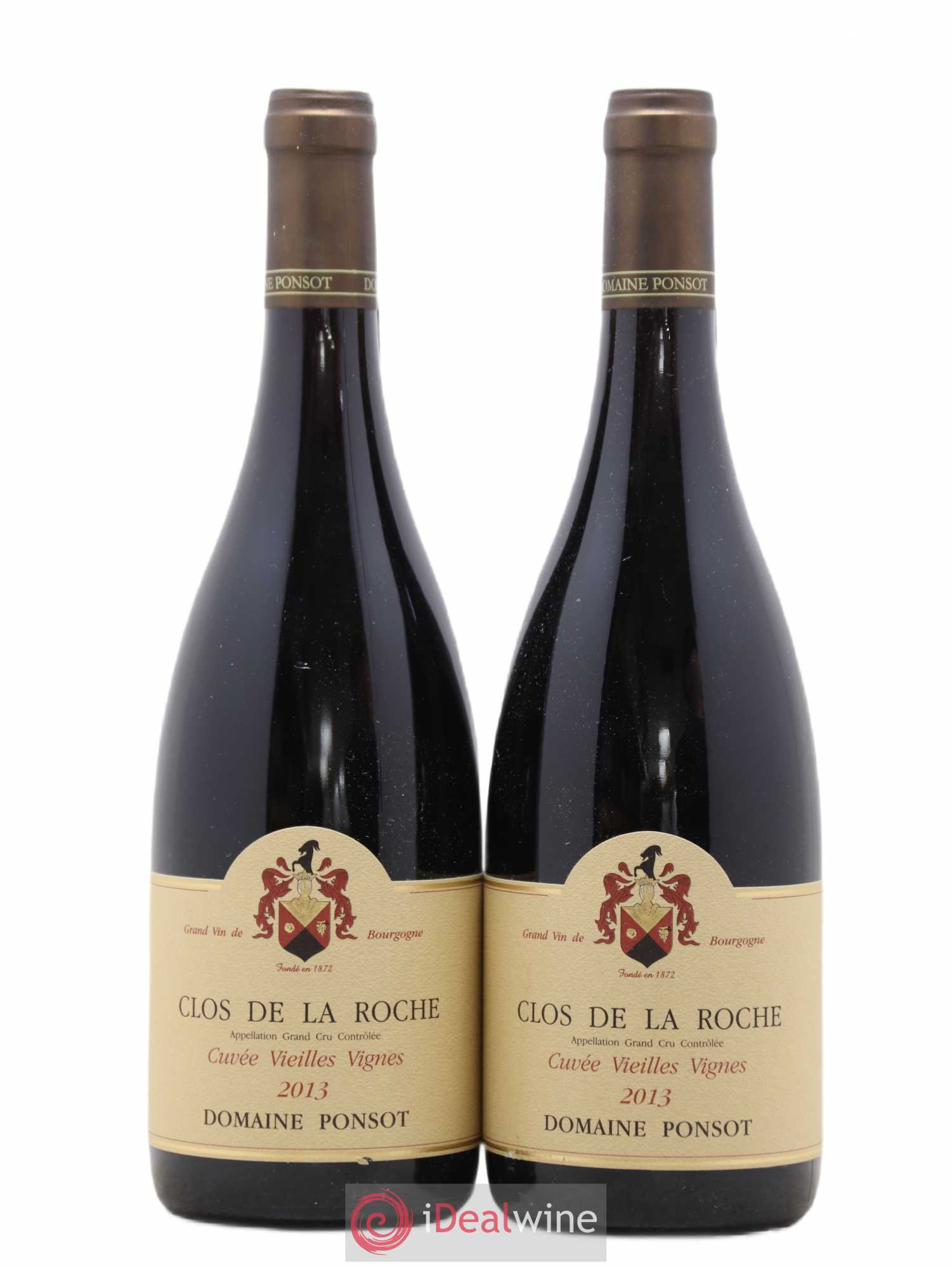 Clos de la Roche Grand Cru Vieilles Vignes Ponsot (Domaine) 2013 - Lot de 2 bouteilles - 0