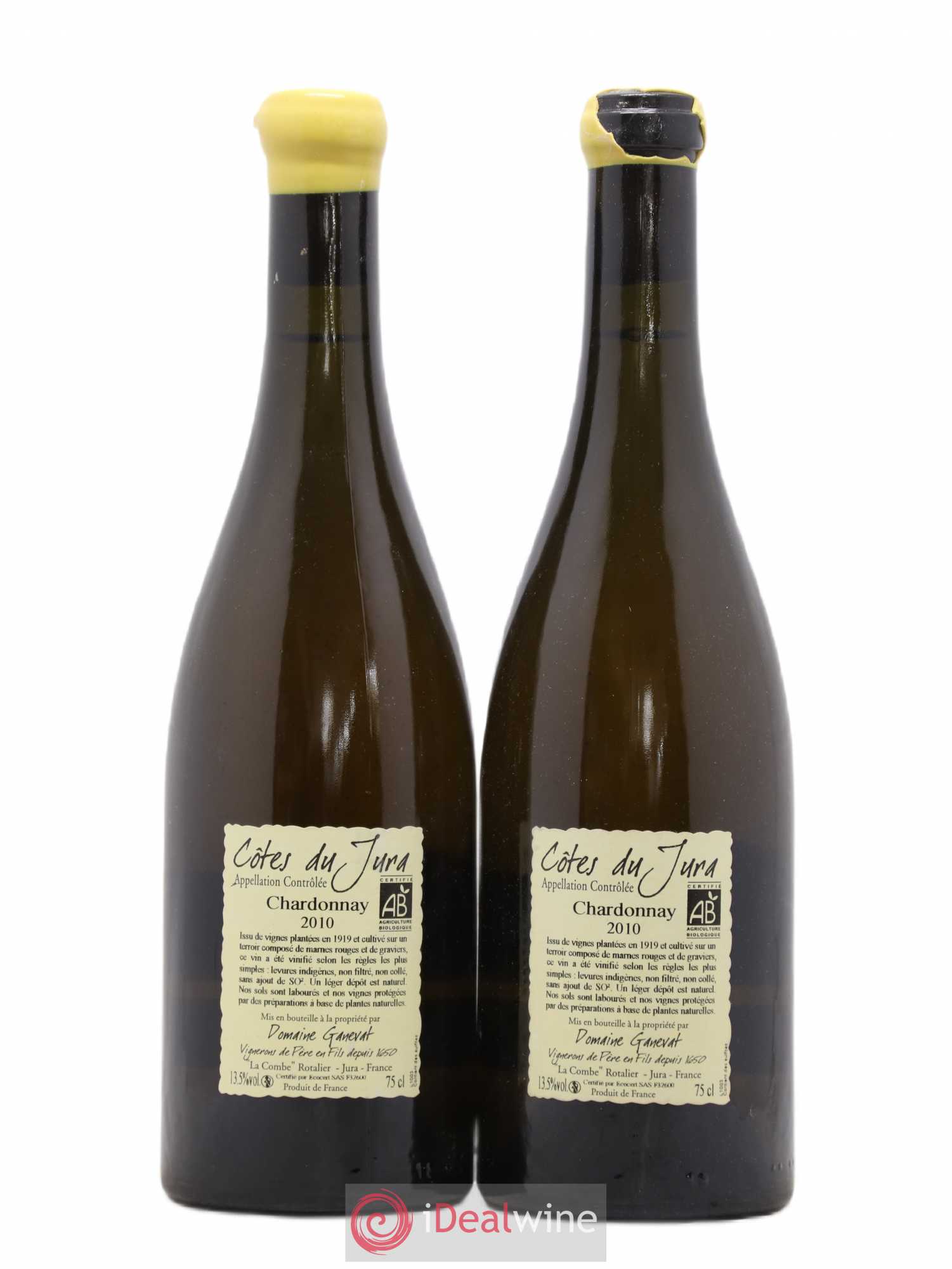 Côtes du Jura Les Grands Teppes Vieilles Vignes Jean-François Ganevat (Domaine) 2010 - Lot de 2 bouteilles - 1