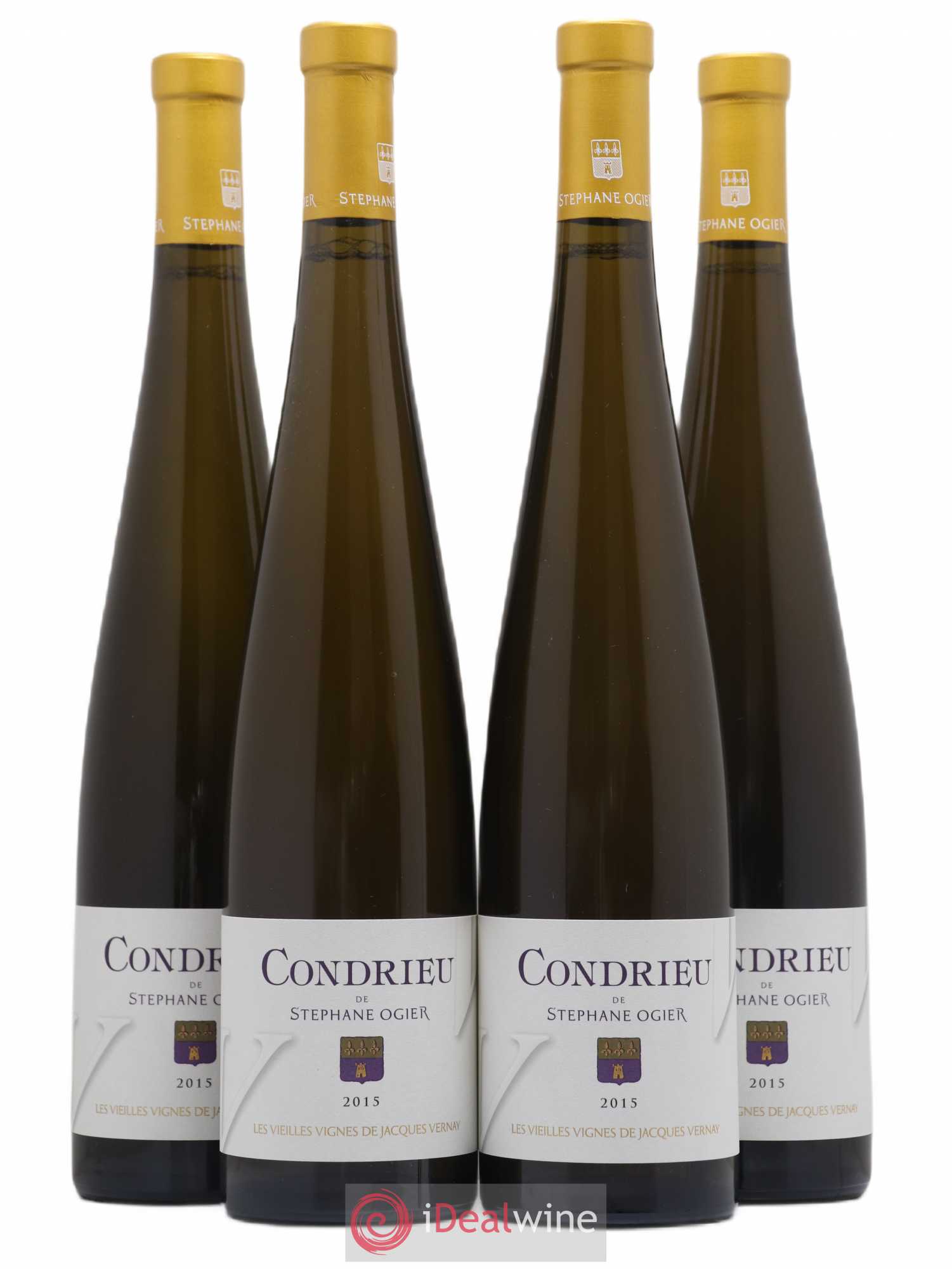 Condrieu Les Vieilles Vignes de Jacques Vernay Stéphane Ogier 2015 - Lot de 4 bouteilles - 0