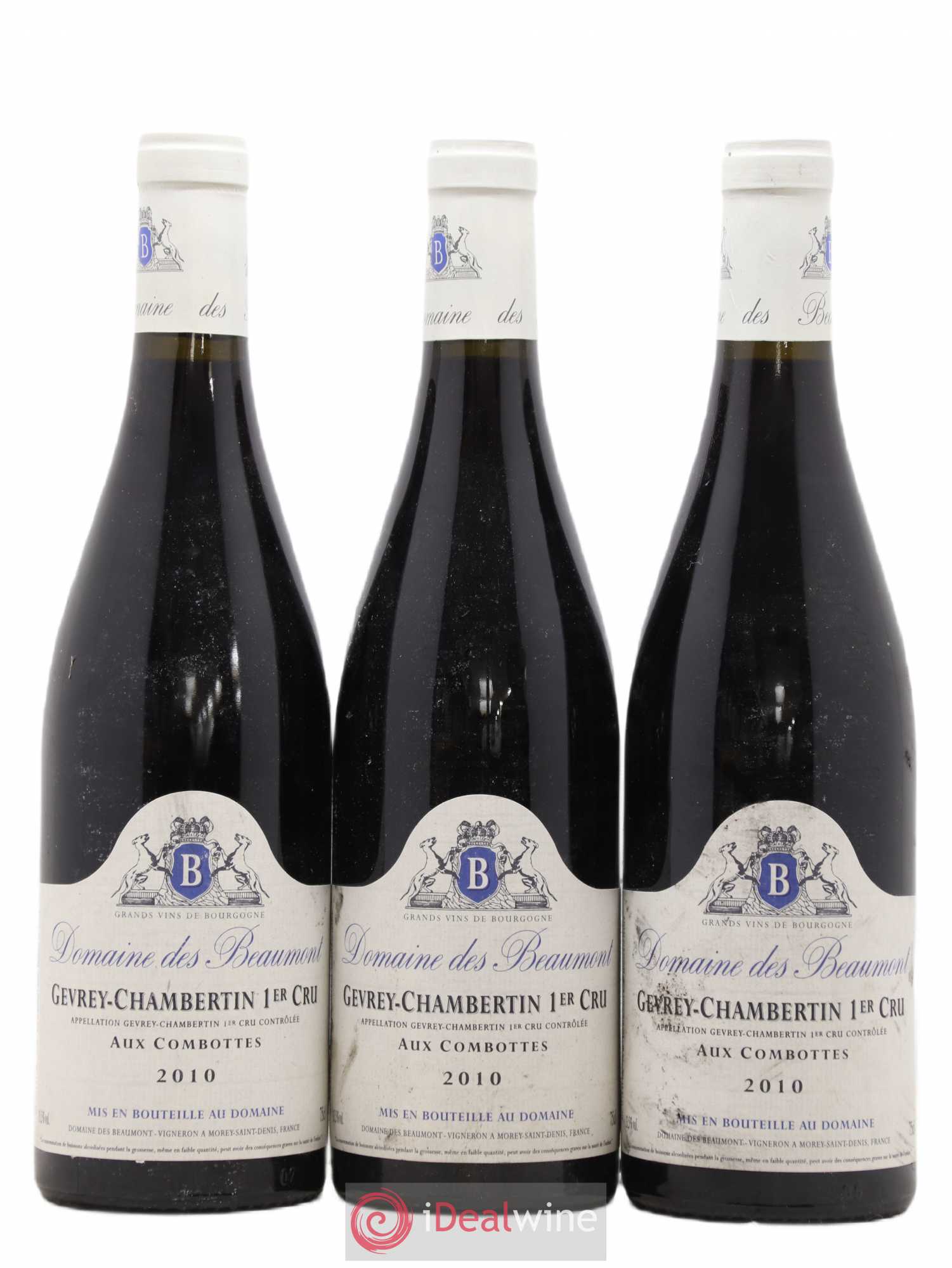 Gevrey-Chambertin 1er Cru Aux Combottes Beaumont 2010 - Lot de 3 bouteilles - 0
