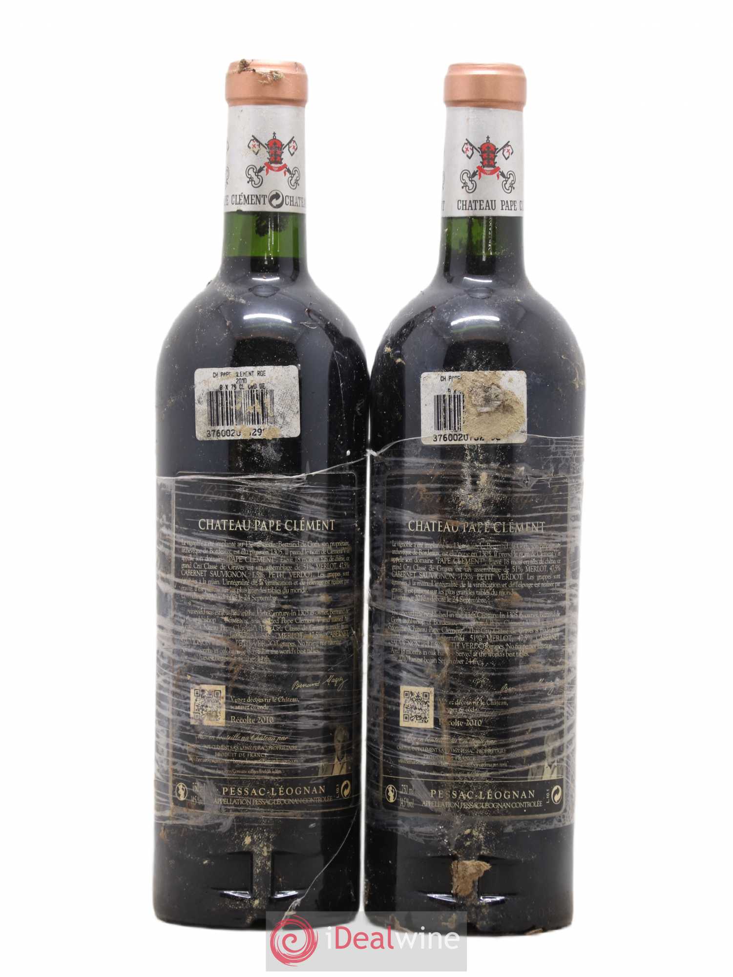Château Pape Clément Cru Classé de Graves 2010 - Lot de 2 bouteilles - 1