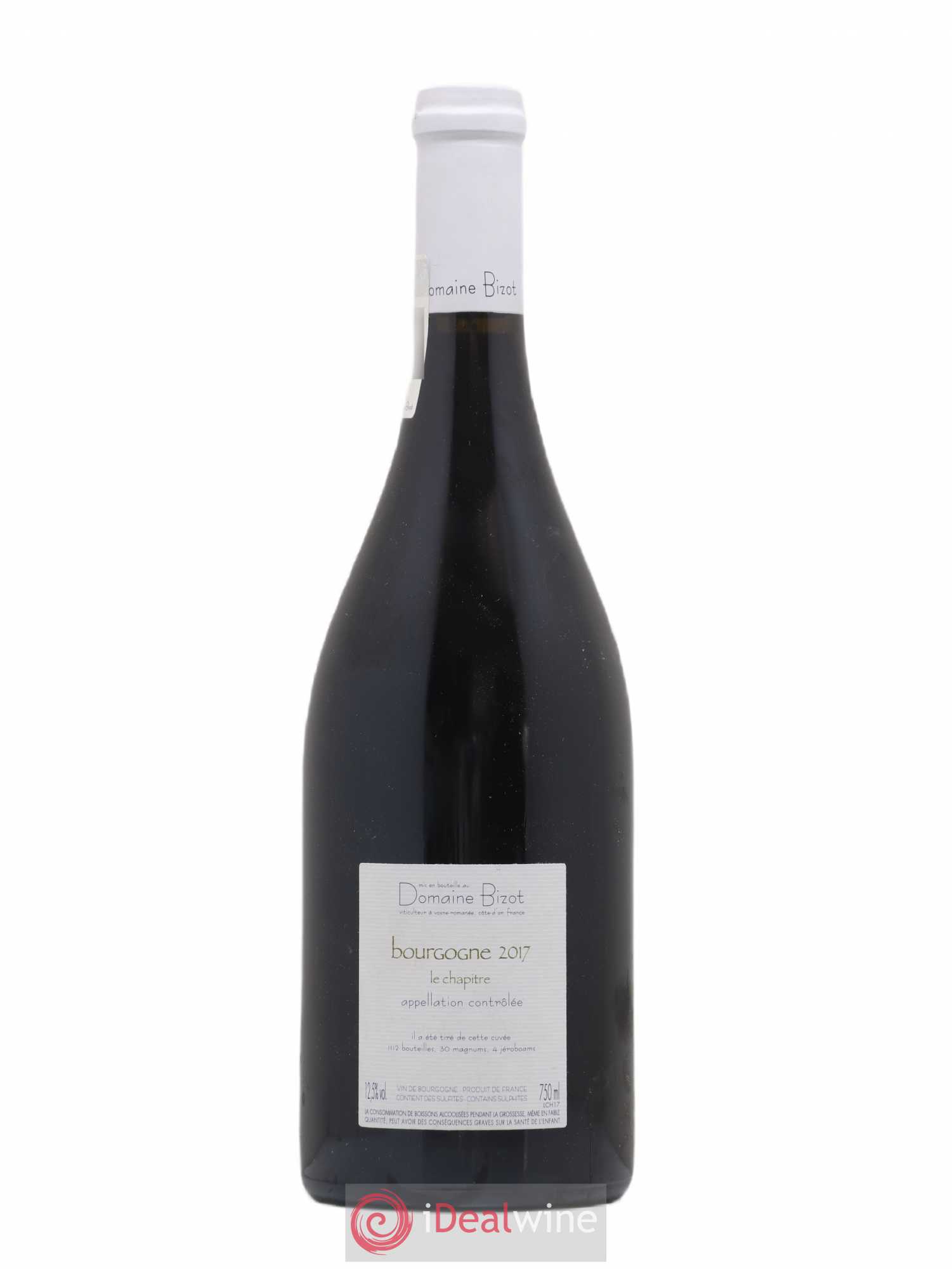Bourgogne Le Chapitre Bizot (Domaine) 2017 - Lot de 1 bouteille - 1