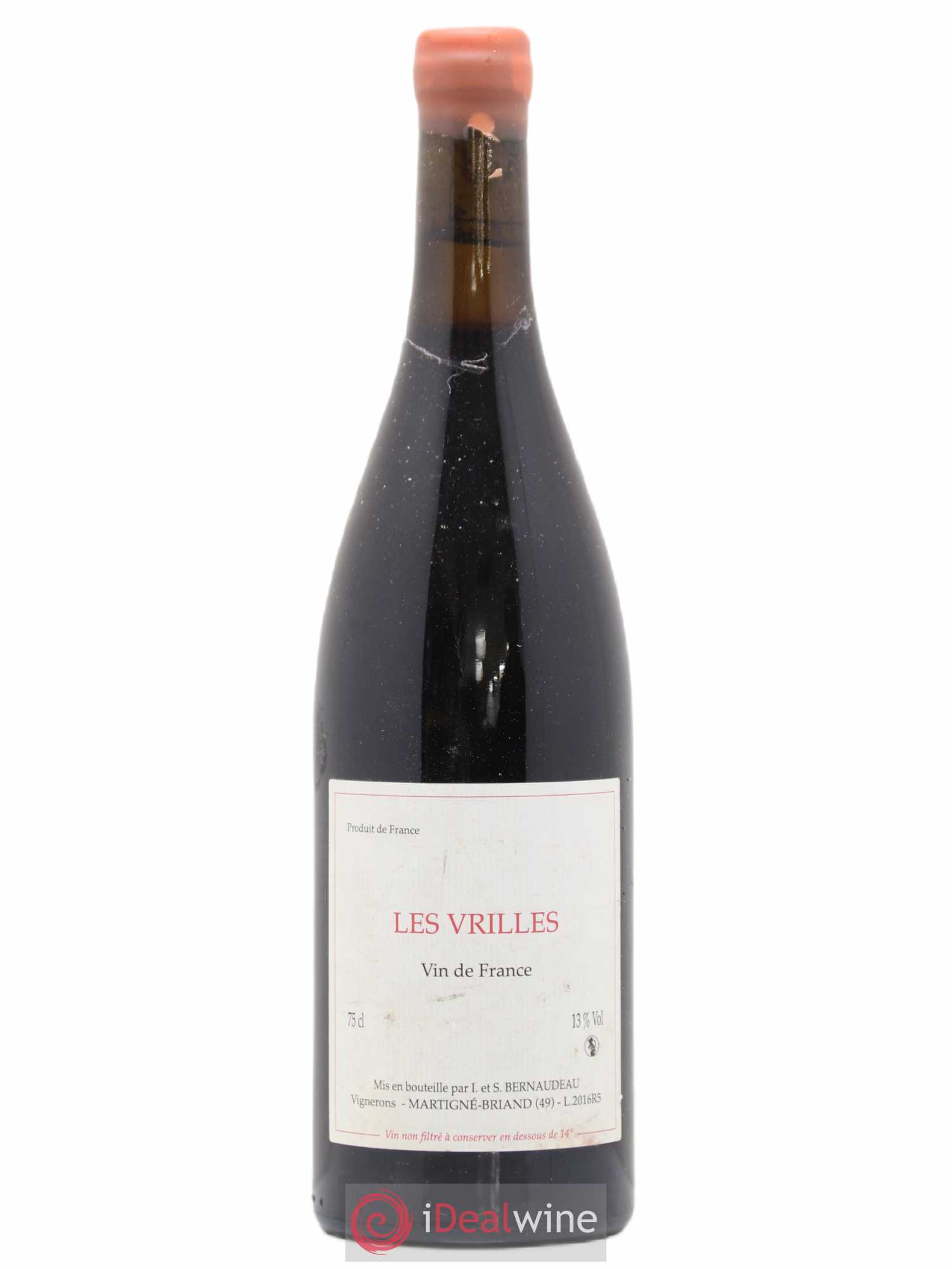 Vin de France Les Vrilles Stéphane Bernaudeau (Domaine) 2016 - Lot de 1 bouteille - 0