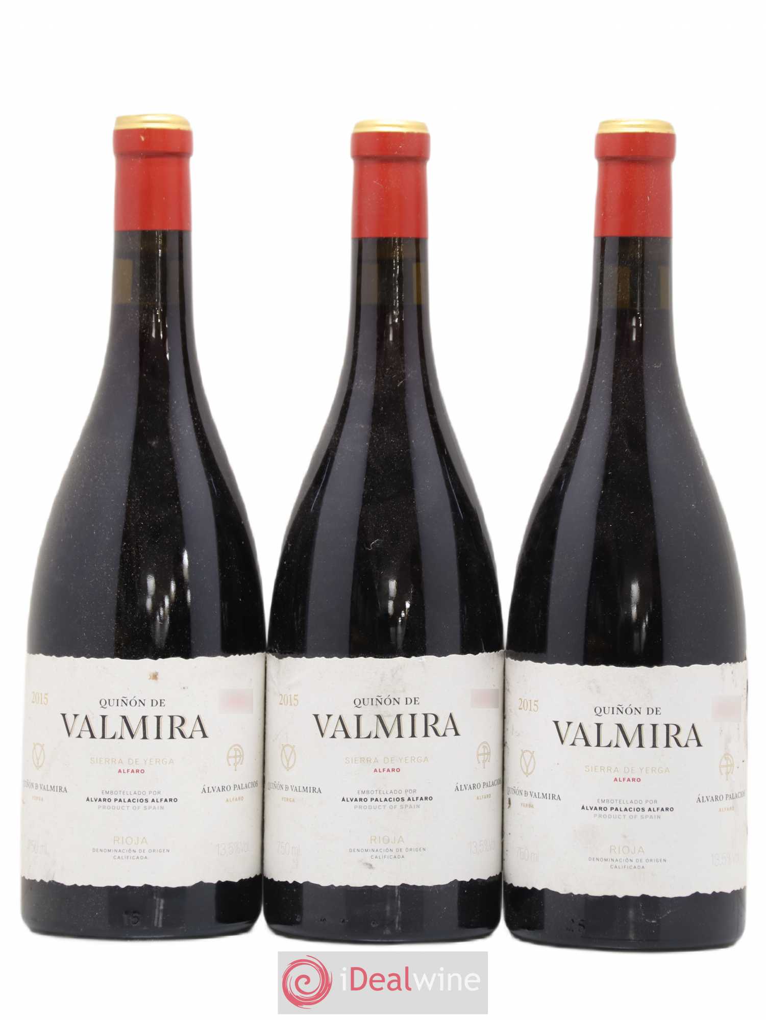 Rioja DOCA Quinon De Valmira 2015 - Lotto di 3 bottiglie - 0
