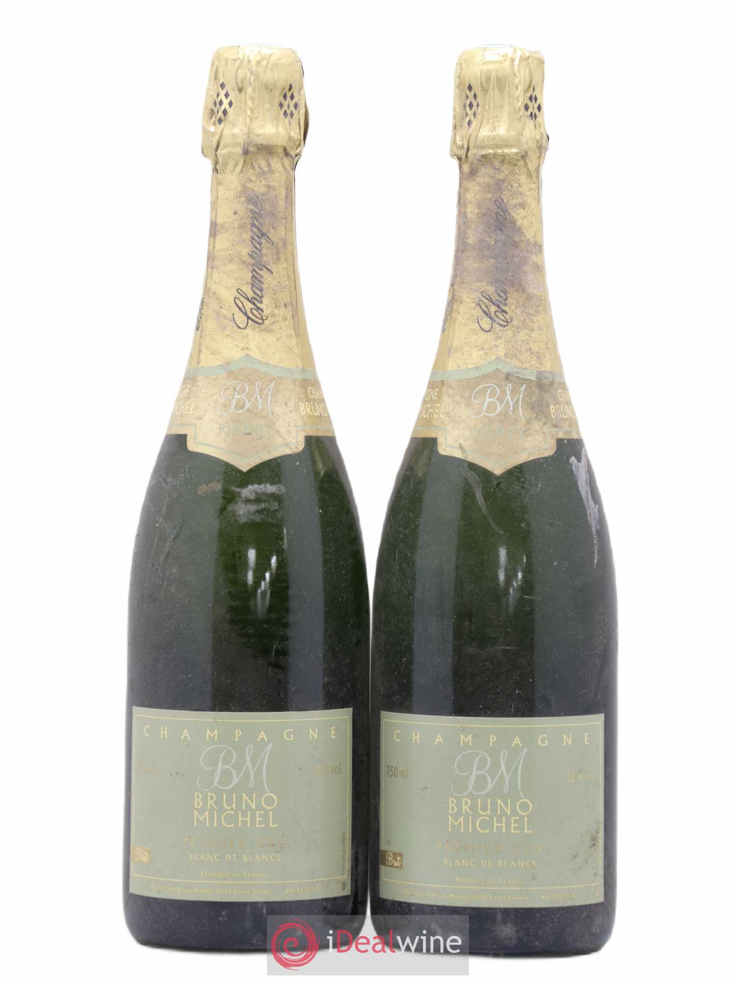 Champagne Premier Cru Blanc de Blancs Bruno Michel - Posten von 2 Flaschen - 0