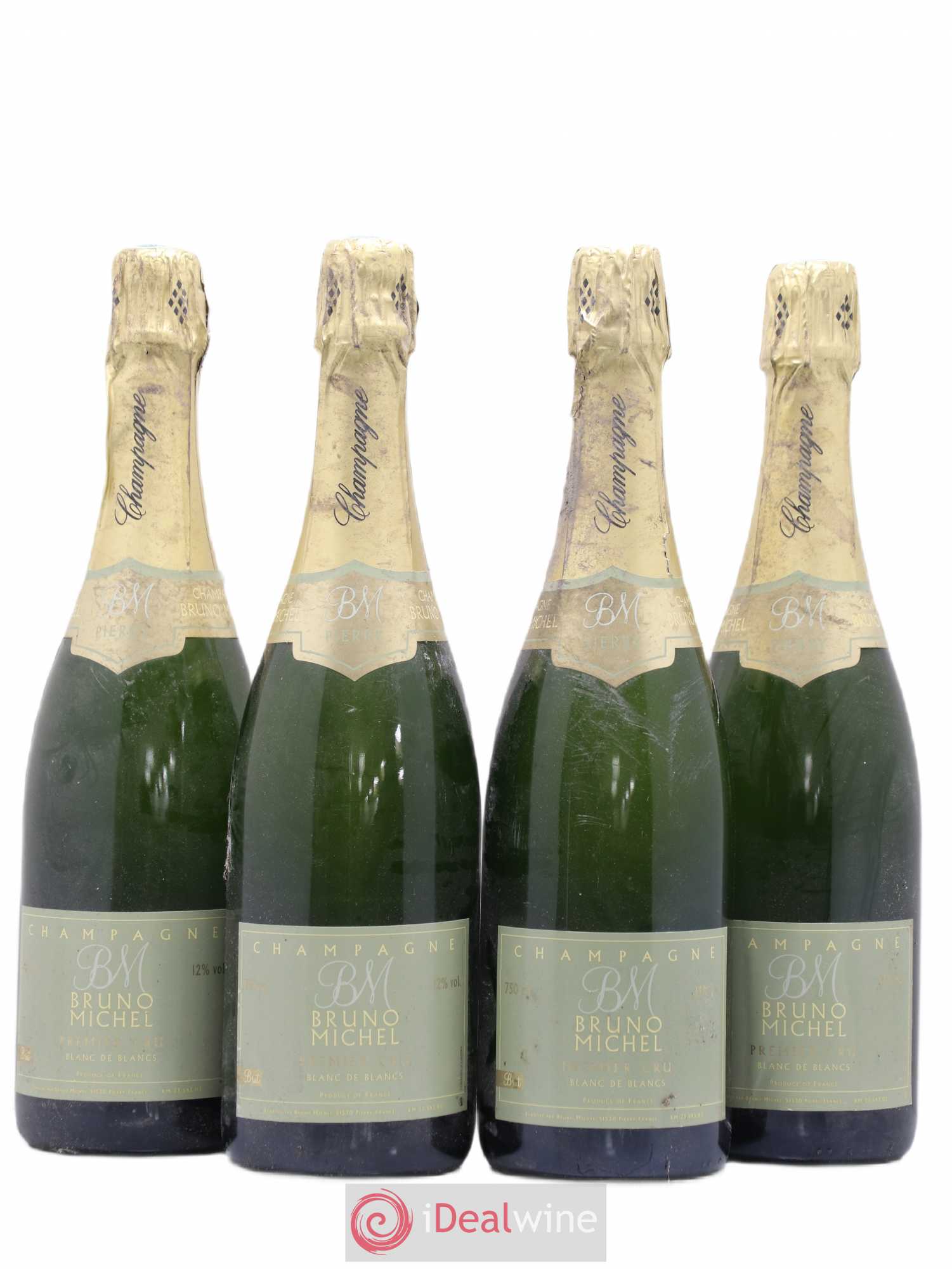 Champagne 1er cru Blanc de Blanc Bruno Michel - Posten von 4 Flaschen - 0
