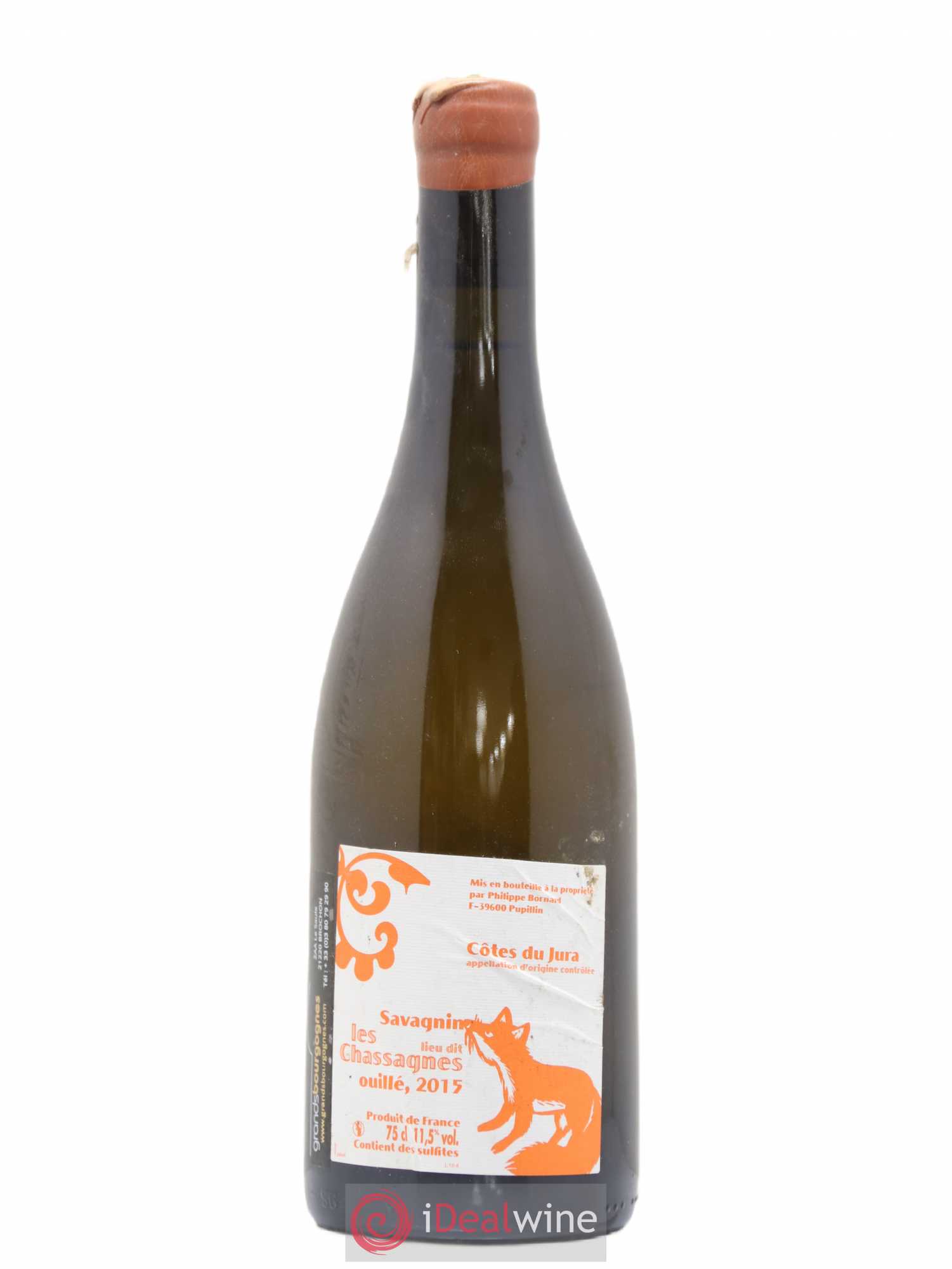 Côtes du Jura Les Chassagnes Savagnin Ouillé Bornard 2015 - Lot de 1 bouteille - 0