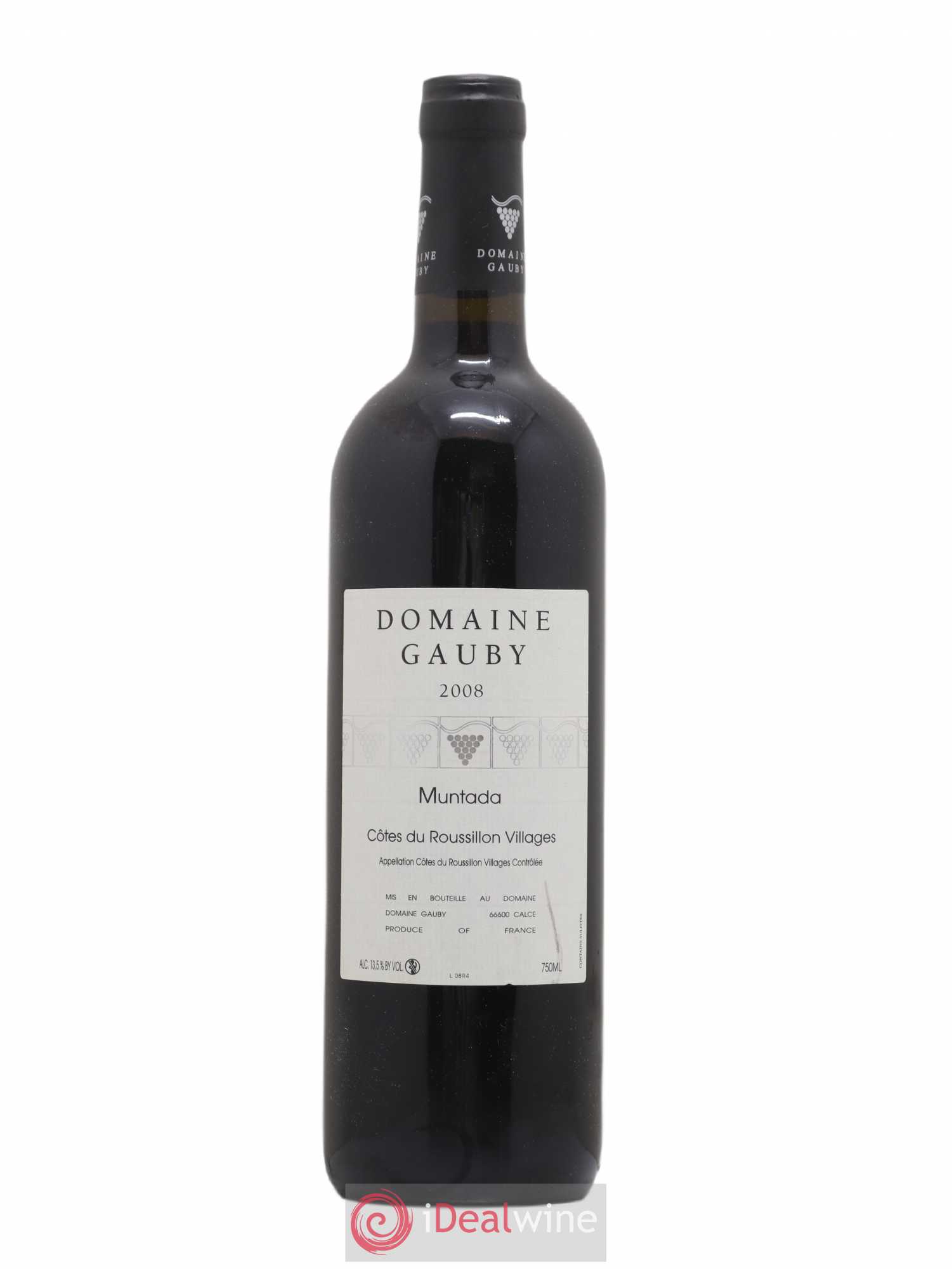 Côtes Catalanes (anciennement Côtes du Roussillon Villages) La Muntada Gauby (Domaine) 2008 - Lot de 1 bouteille - 0