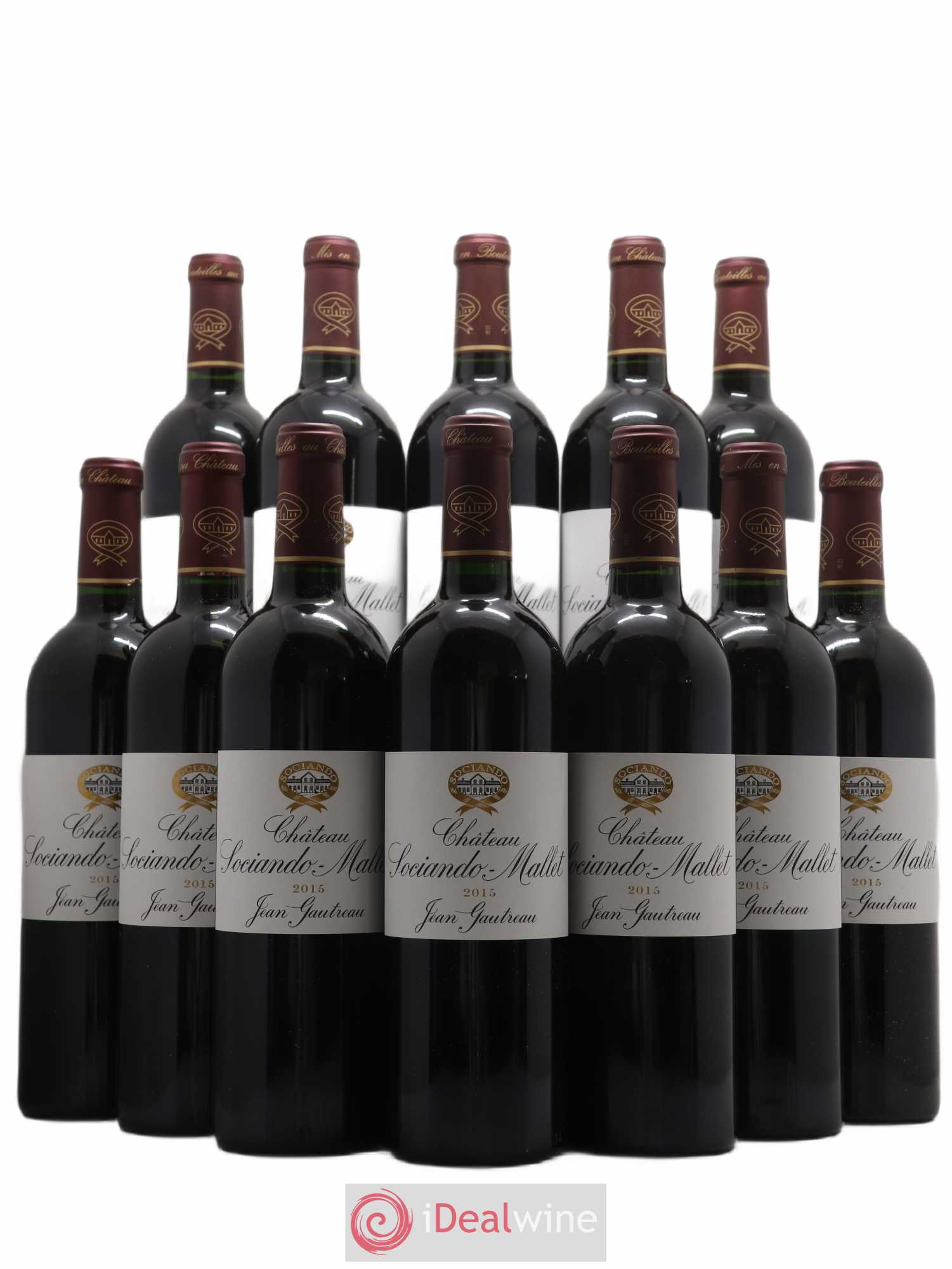 Château Sociando Mallet 2015 - Lot de 12 bouteilles - 0