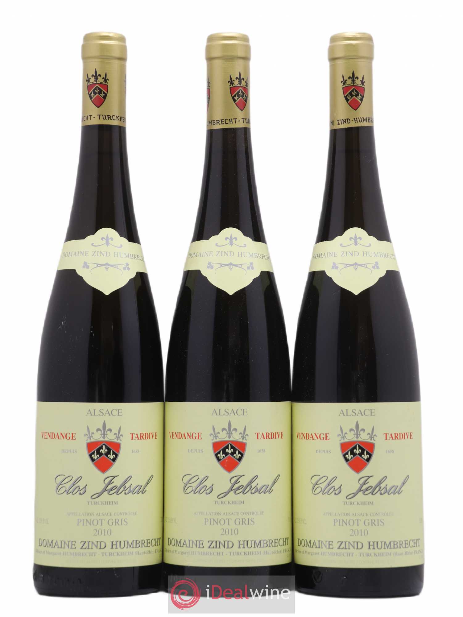 Alsace Pinot Gris Clos Jebsal Vendanges Tardives Zind-Humbrecht (Domaine) 2010 - Lotto di 3 bottiglie - 0
