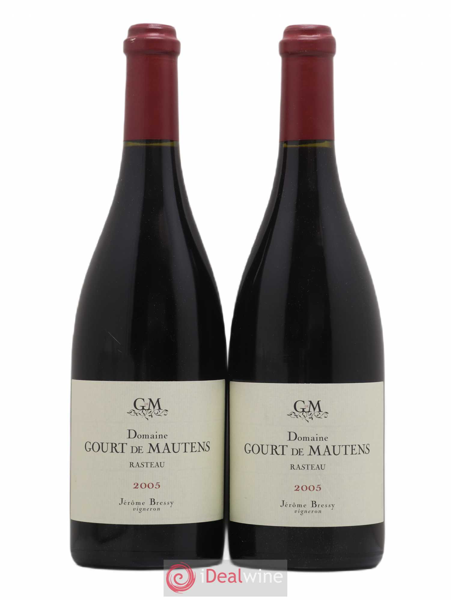 Rasteau Domaine Gourt de Mautens - Jérôme Bressy 2005 - Lot de 2 bouteilles - 0