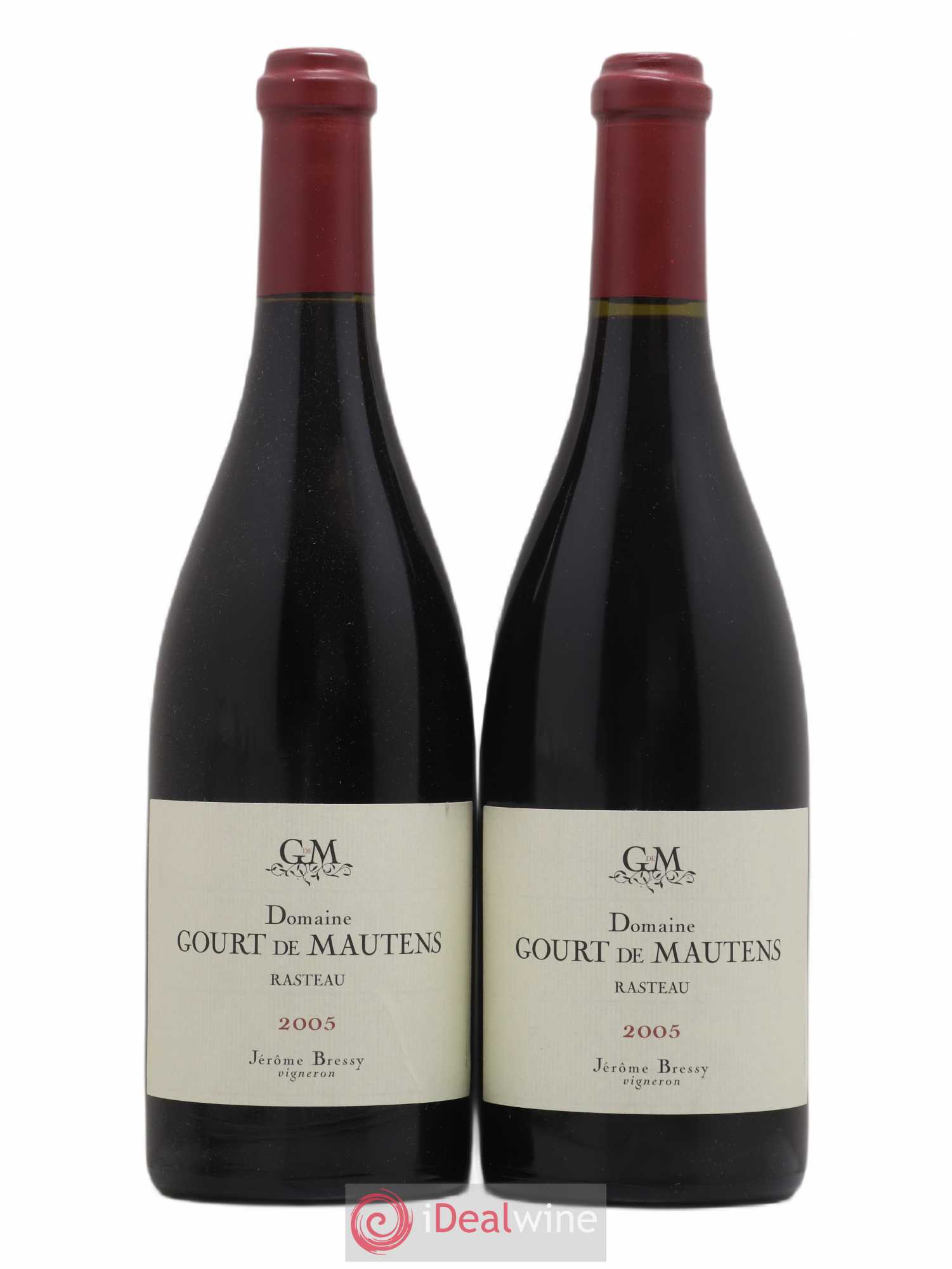 Rasteau Domaine Gourt de Mautens - Jérôme Bressy 2005 - Lot de 2 bouteilles - 0