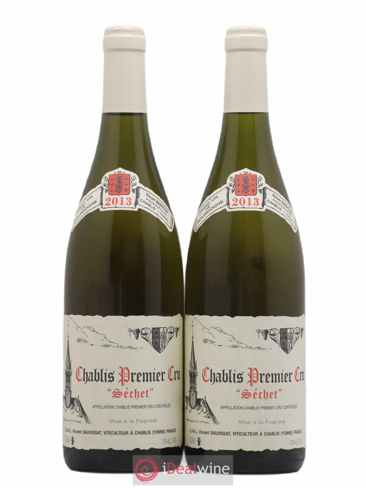 Chablis 1er Cru Séchet Vincent Dauvissat (Domaine) 2013 - Lot de 2 bouteilles - 0