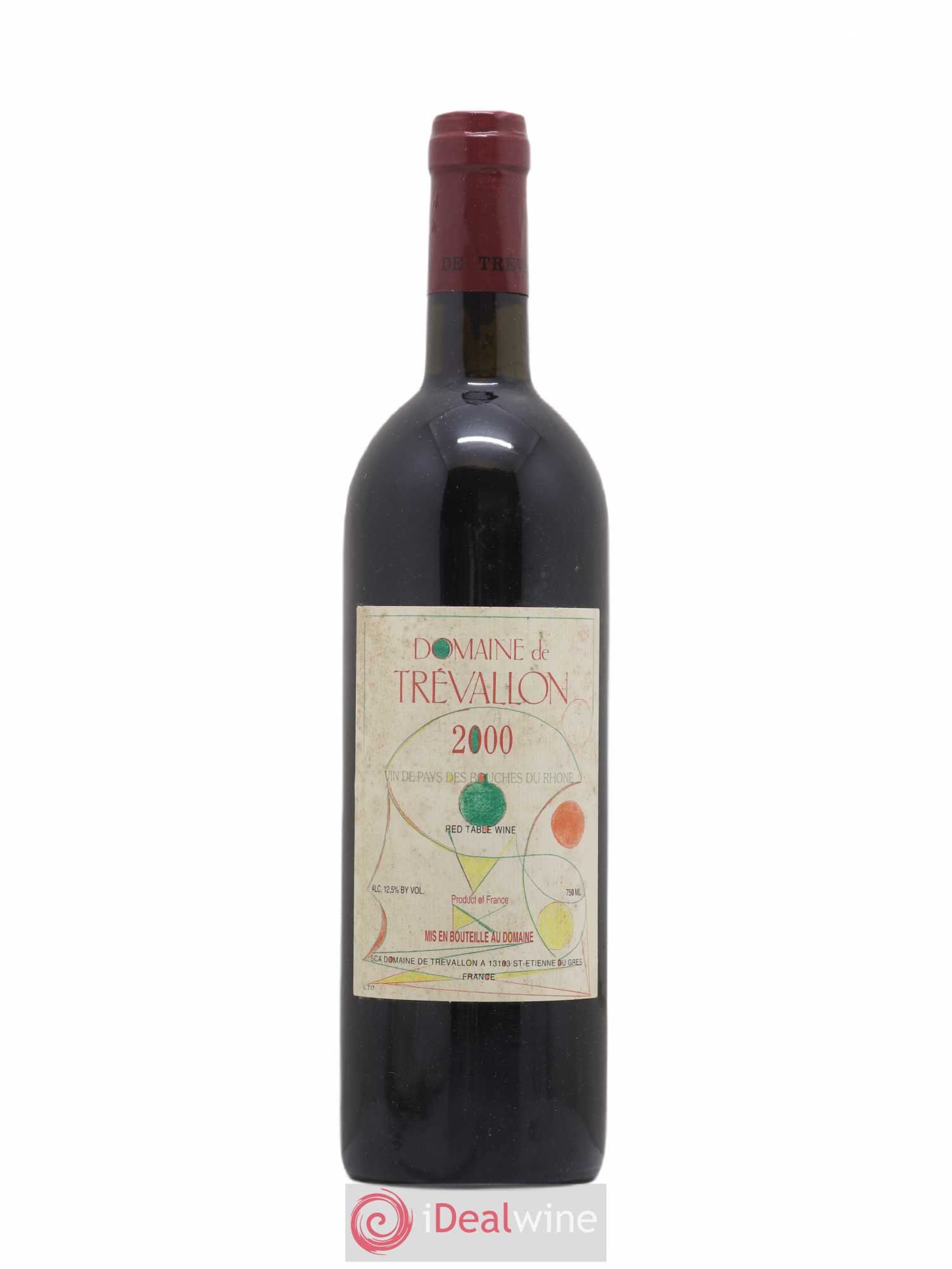 VDP Bouches du Rhône Trévallon (Domaine de) Eloi Dürrbach 2000 - Lot de 1 bouteille - 0