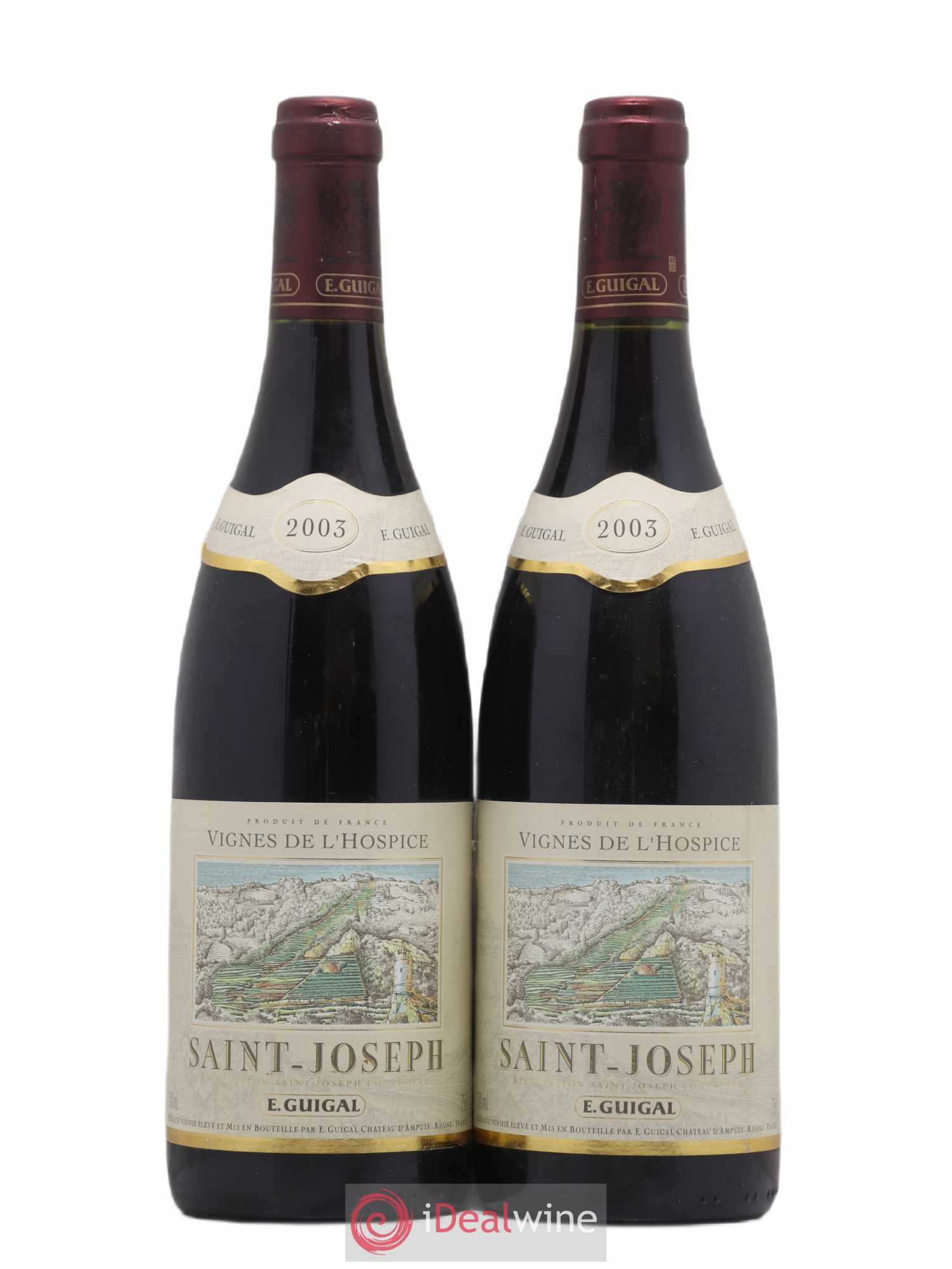 Saint-Joseph Vignes de l'Hospice Guigal 2003 - Lot de 2 bouteilles - 0