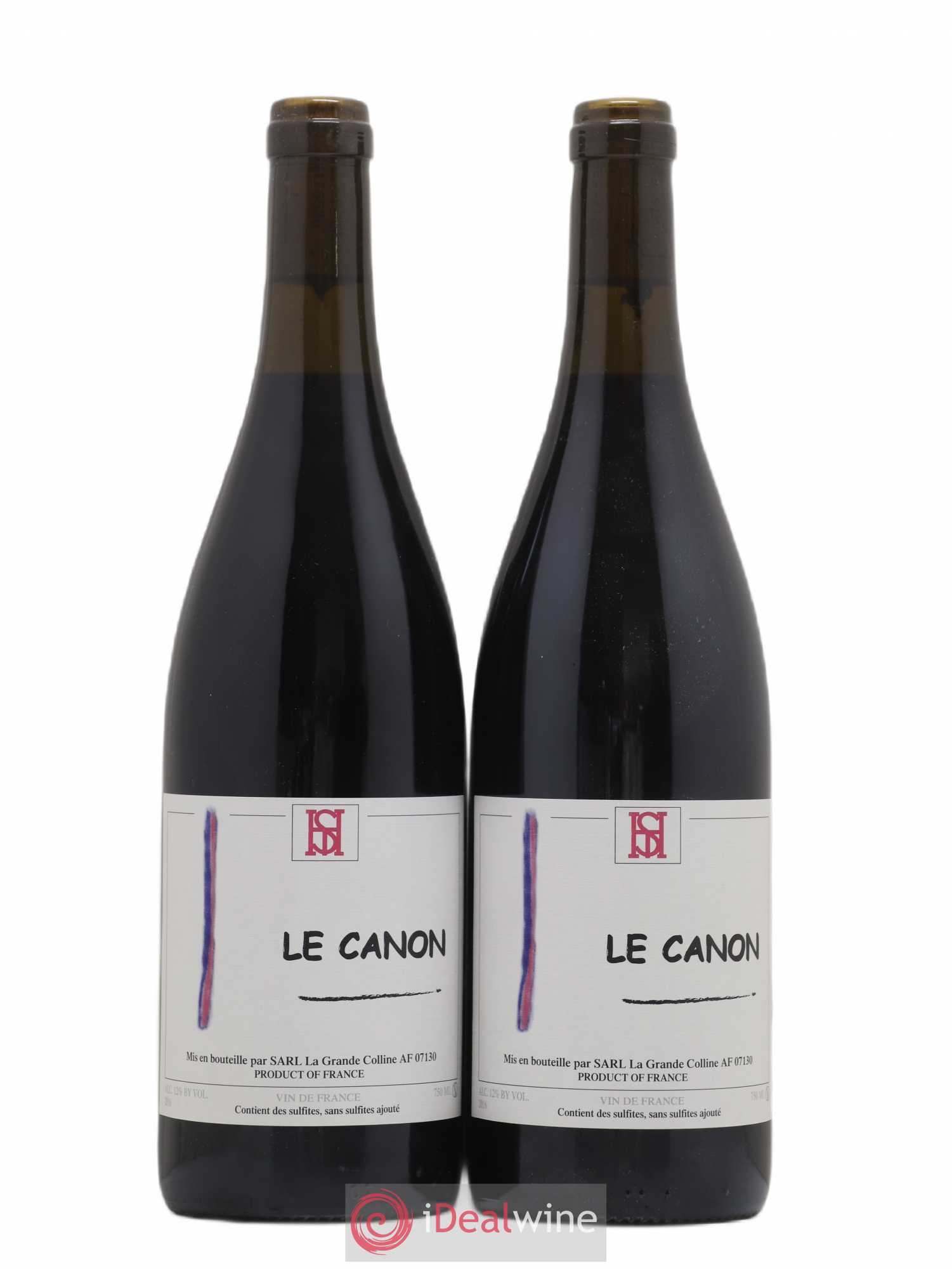 Vin de France Le Canon Hirotake Ooka - Domaine La Grande Colline 2016 - Lot de 2 bouteilles - 0