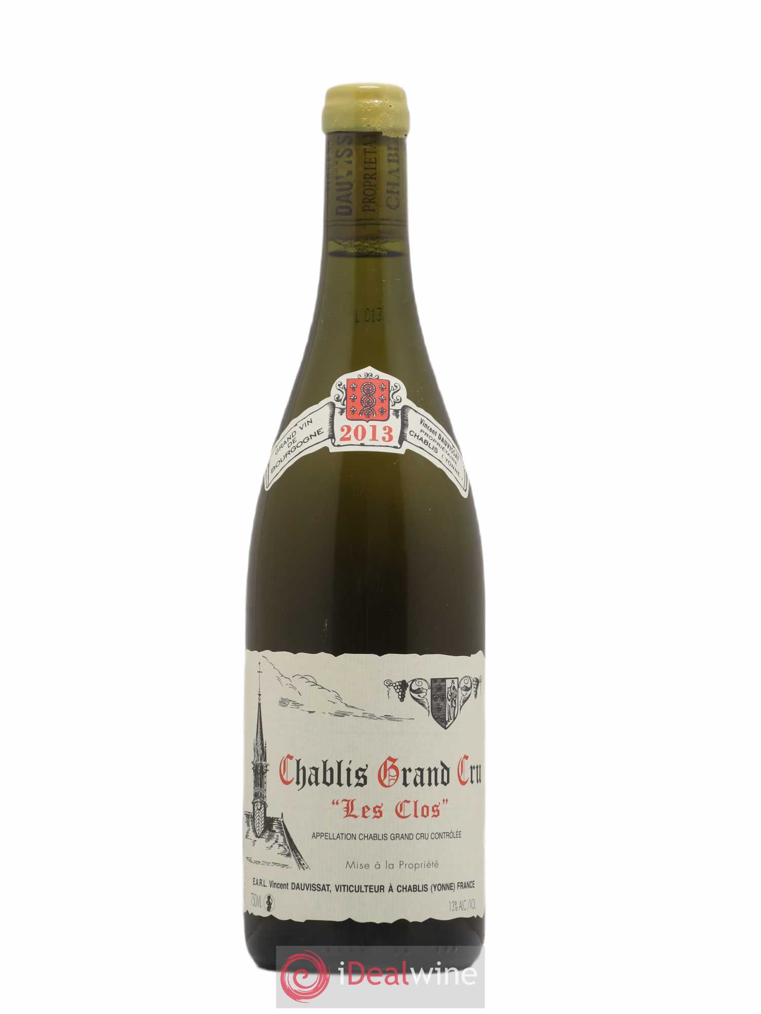 Chablis Grand Cru Les Clos Vincent Dauvissat (Domaine) 2013 - Lot de 1 bouteille - 0