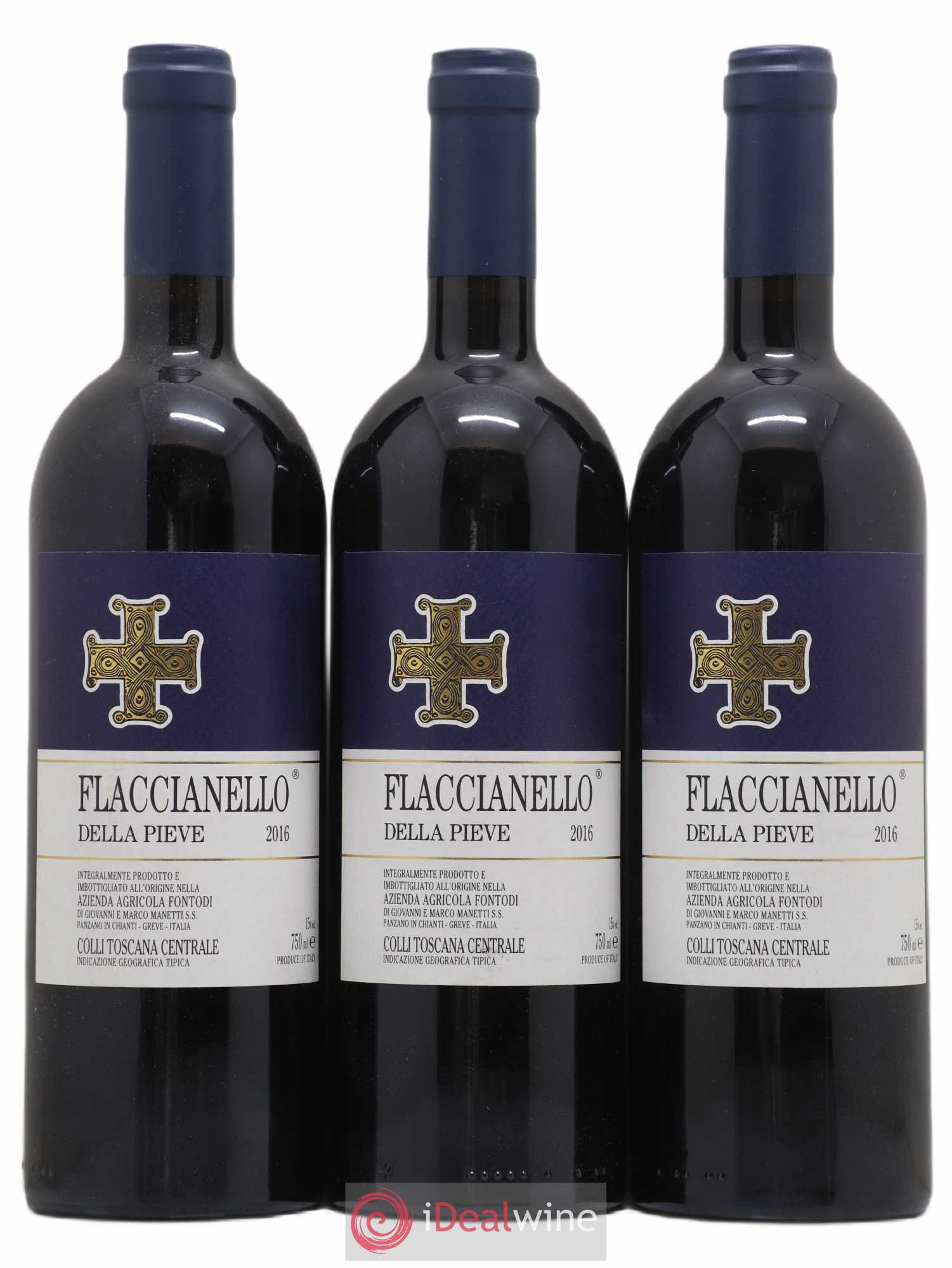 Italie Toscane Flaccianello della Pieve 2016 - Posten von 3 Flaschen - 0