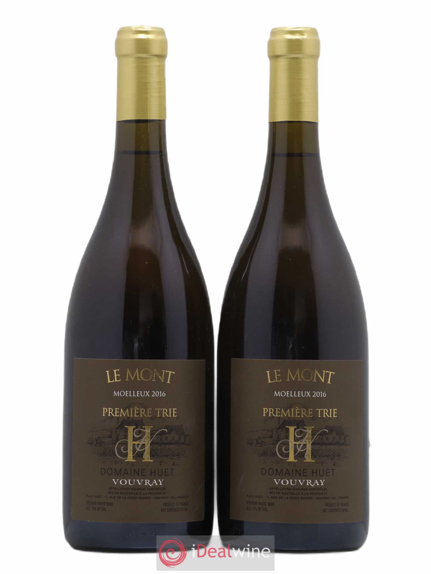 Vouvray Le Mont Moelleux 1ère Trie Domaine Huet 2016 - Lotto di 2 bottiglie - 0