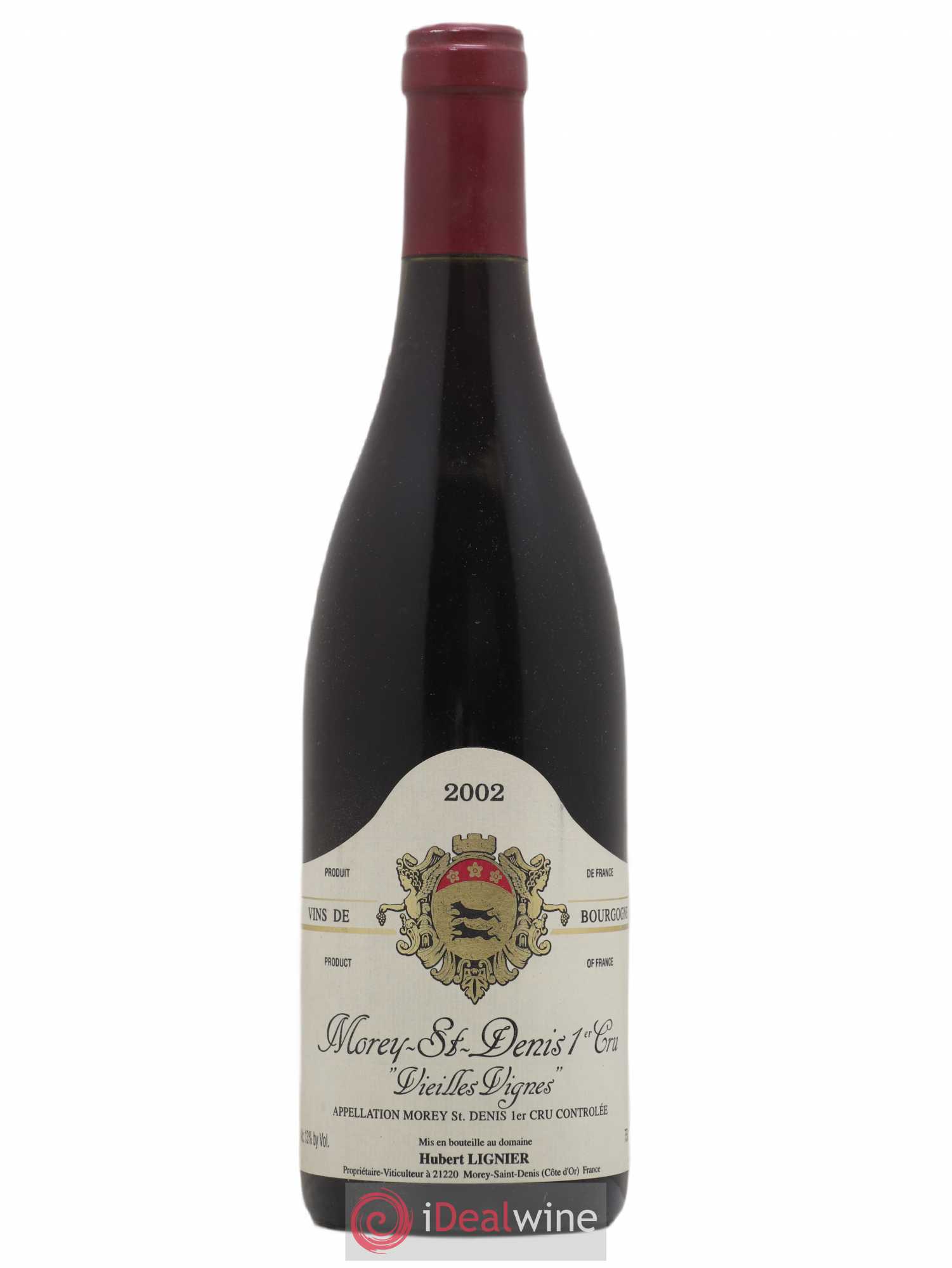 Morey-Saint-Denis 1er Cru Vieilles Vignes Hubert Lignier (Domaine) 2002 - Lot de 1 bouteille - 0