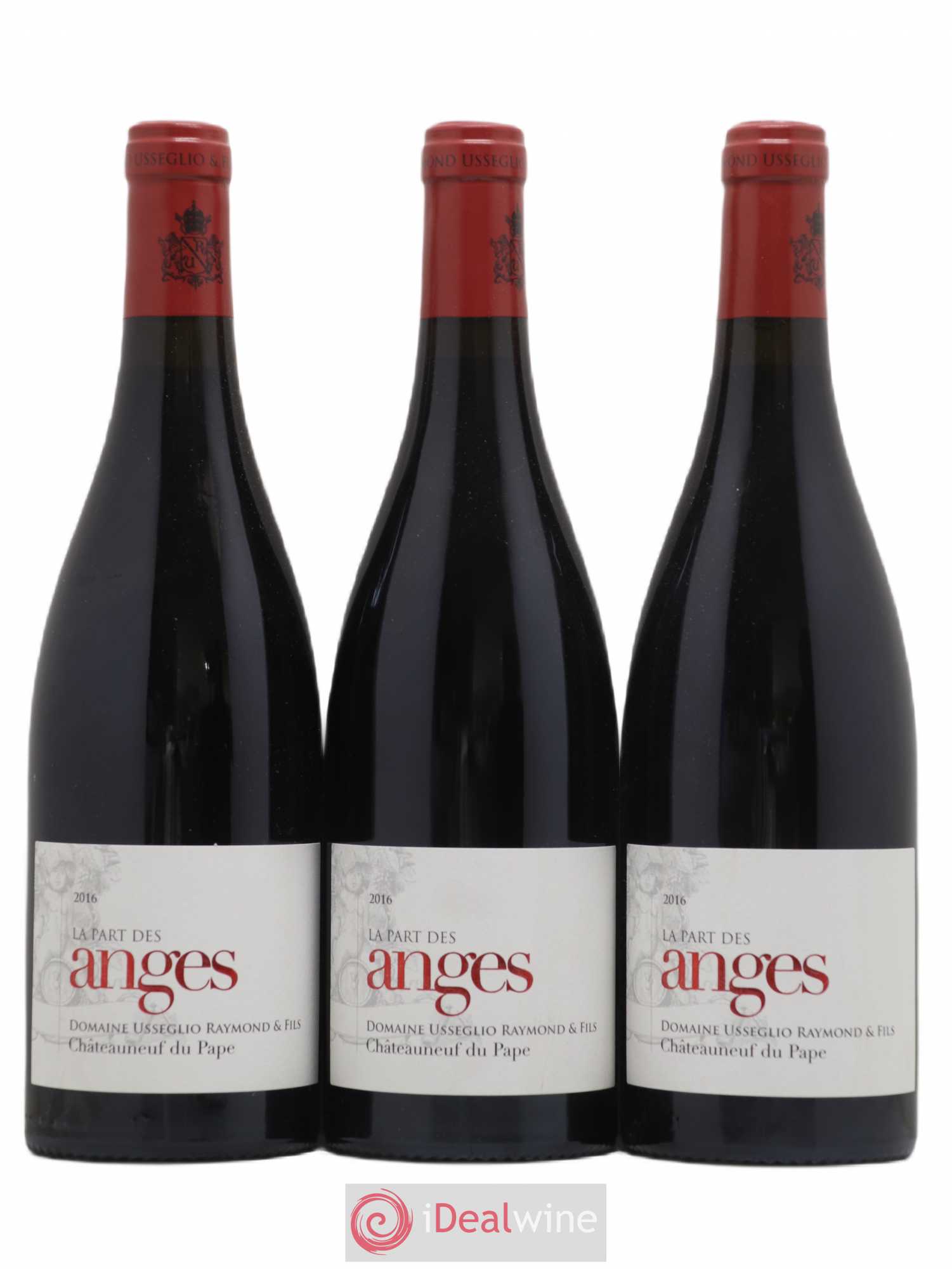 Châteauneuf-du-Pape La Part des Anges Raymond Usseglio (Domaine) 2016 - Lot de 3 bouteilles - 0