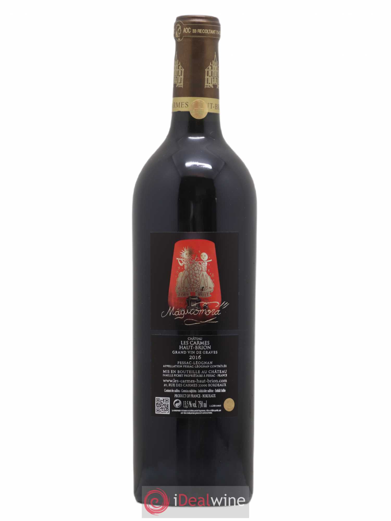 Château Les Carmes Haut-Brion 2016 - Lot de 1 bouteille - 1