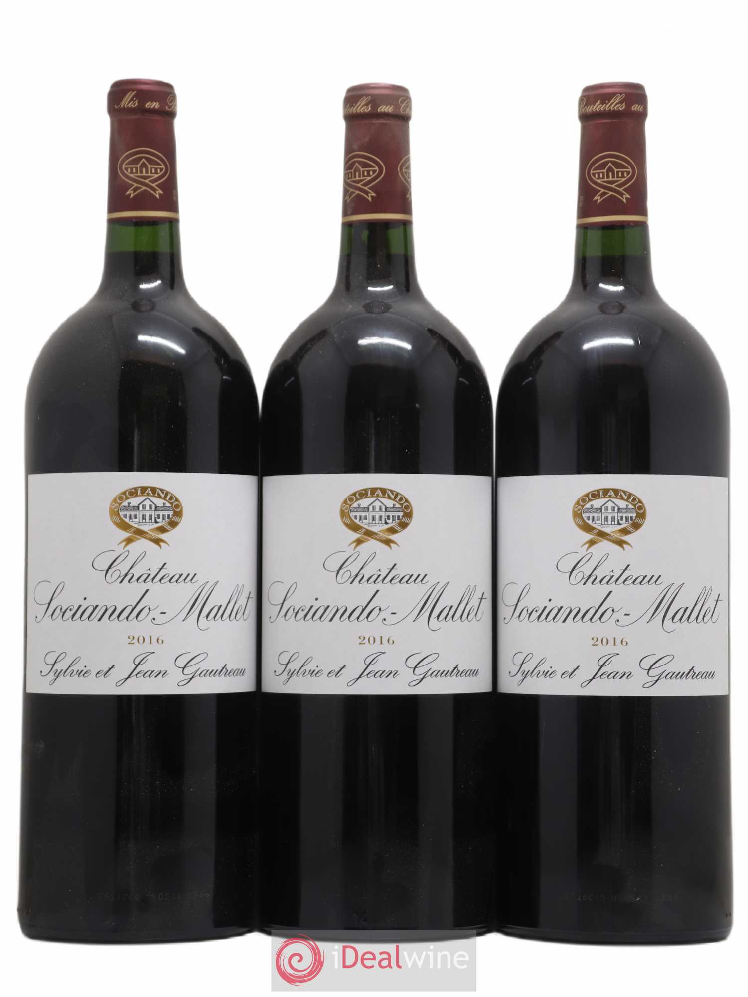 Château Sociando Mallet 2016 - Lot de 6 magnums - 1