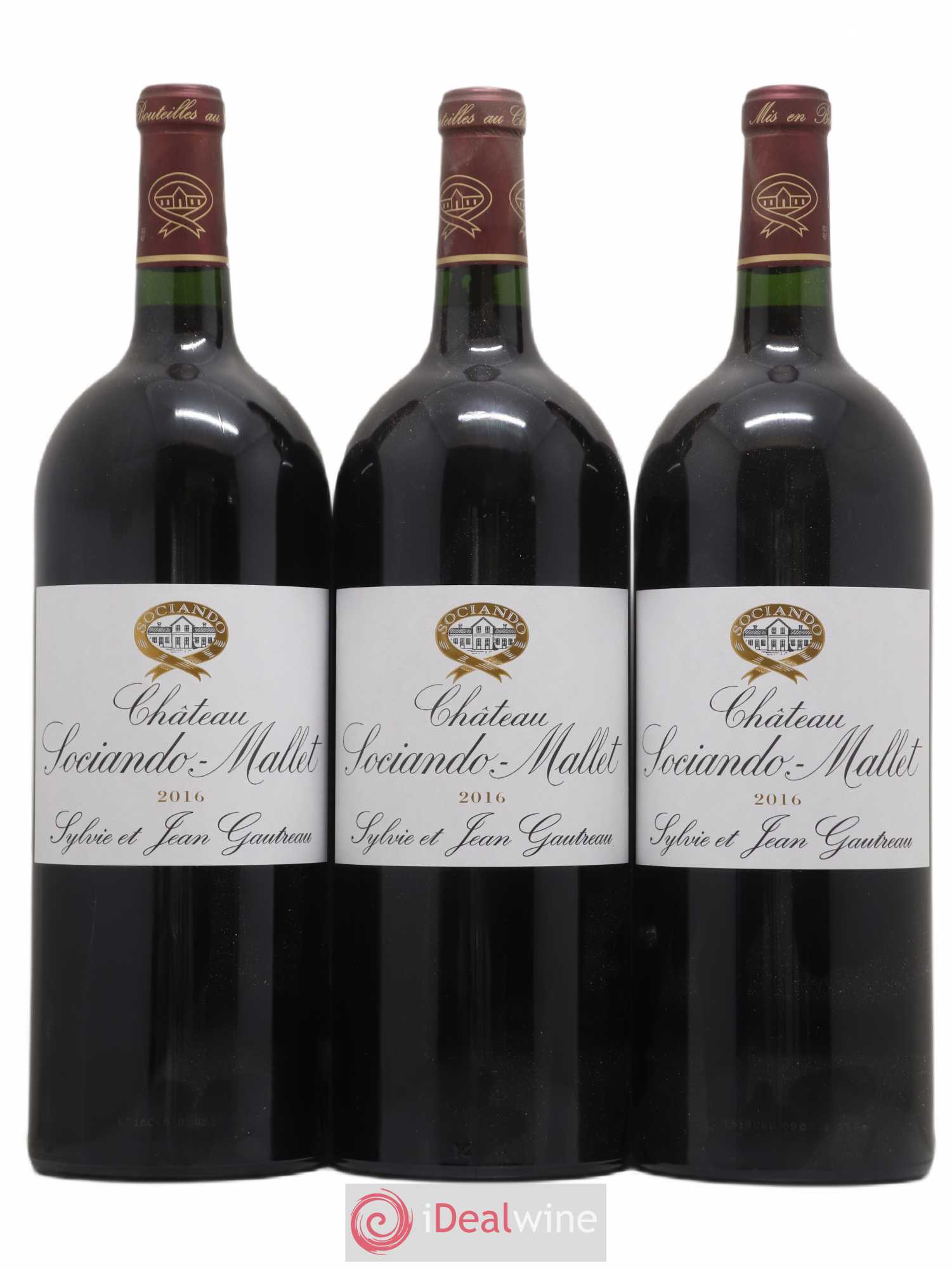 Château Sociando Mallet 2016 - Lot de 6 magnums - 2