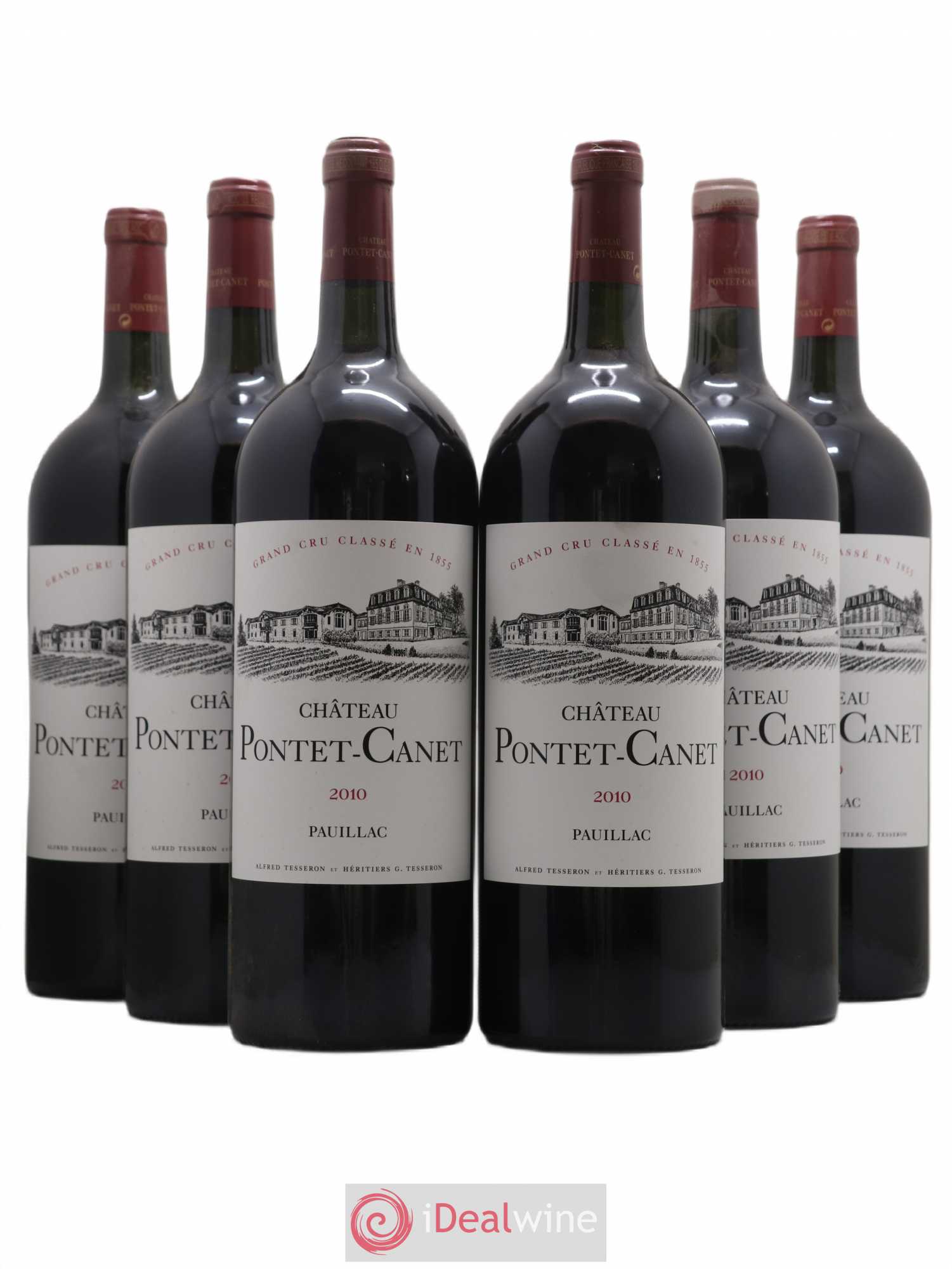 Château Pontet Canet 5ème Grand Cru Classé 2010 - Lot de 6 magnums - 0