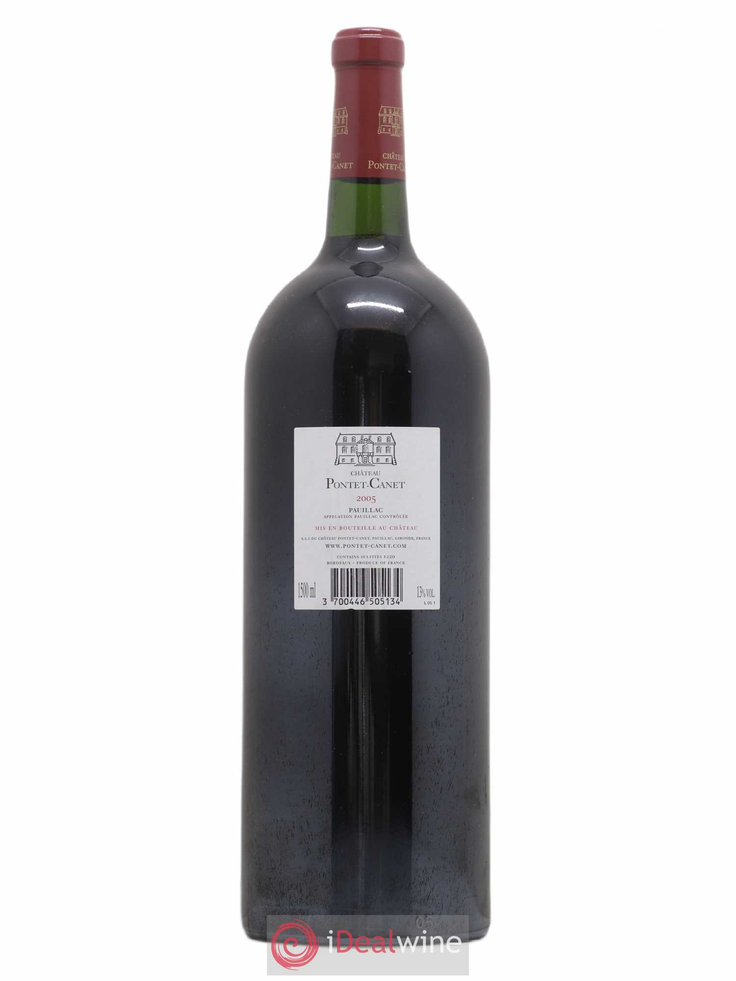 Château Pontet Canet 5ème Grand Cru Classé 2005 - Lot de 1 magnum - 1