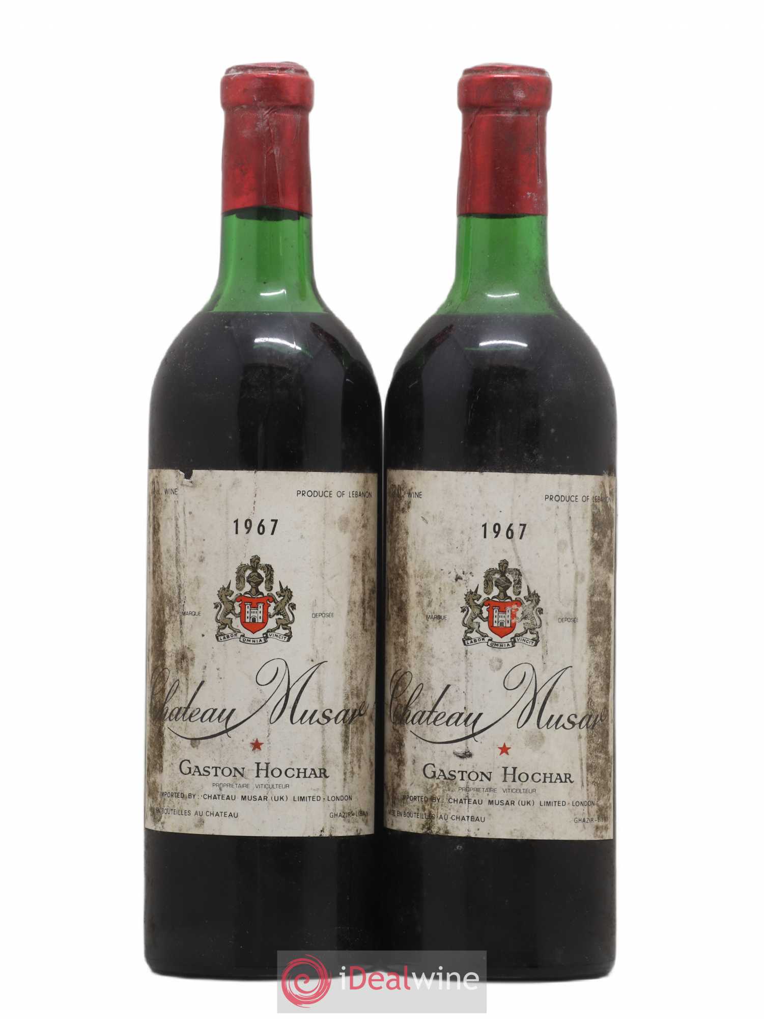 Château Musar Serge Hochar 1967 - Lot de 2 bouteilles - 0