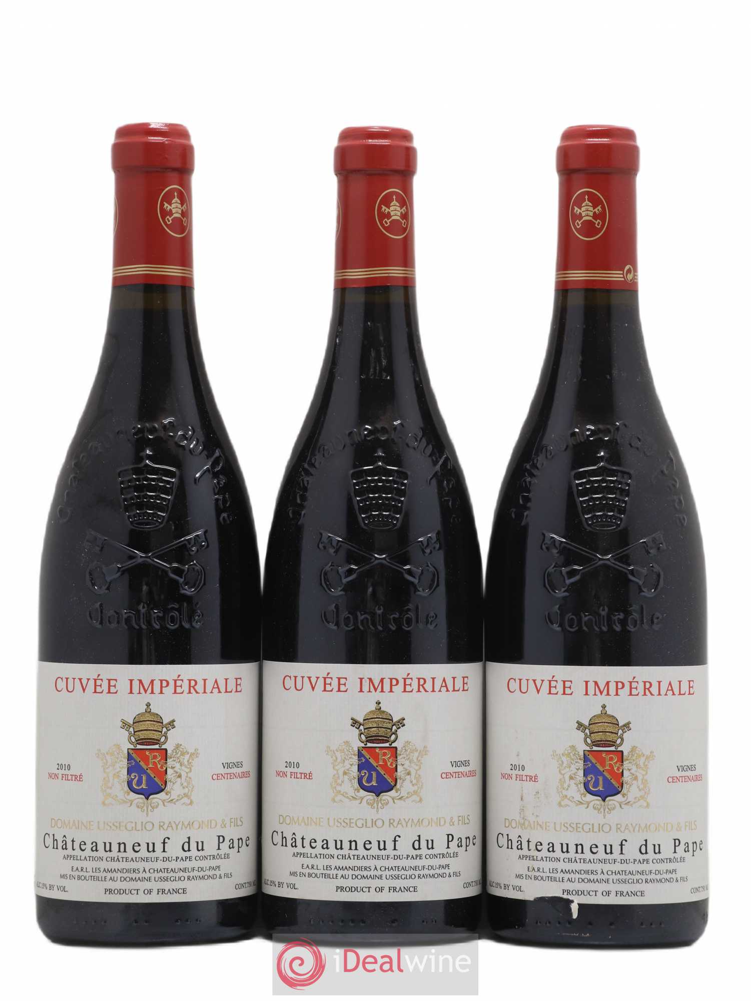 Châteauneuf-du-Pape Cuvée Impériale Raymond Usseglio & Fils (Domaine) 2010 - Lot de 3 bouteilles - 0