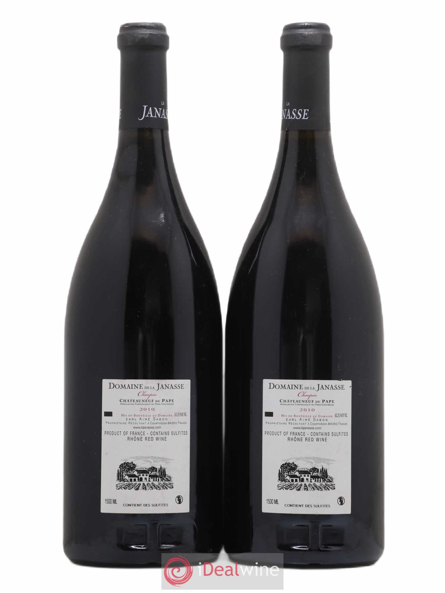 Châteauneuf-du-Pape Cuvée Chaupin La Janasse (Domaine de) 2010 - Lot de 2 magnums - 1