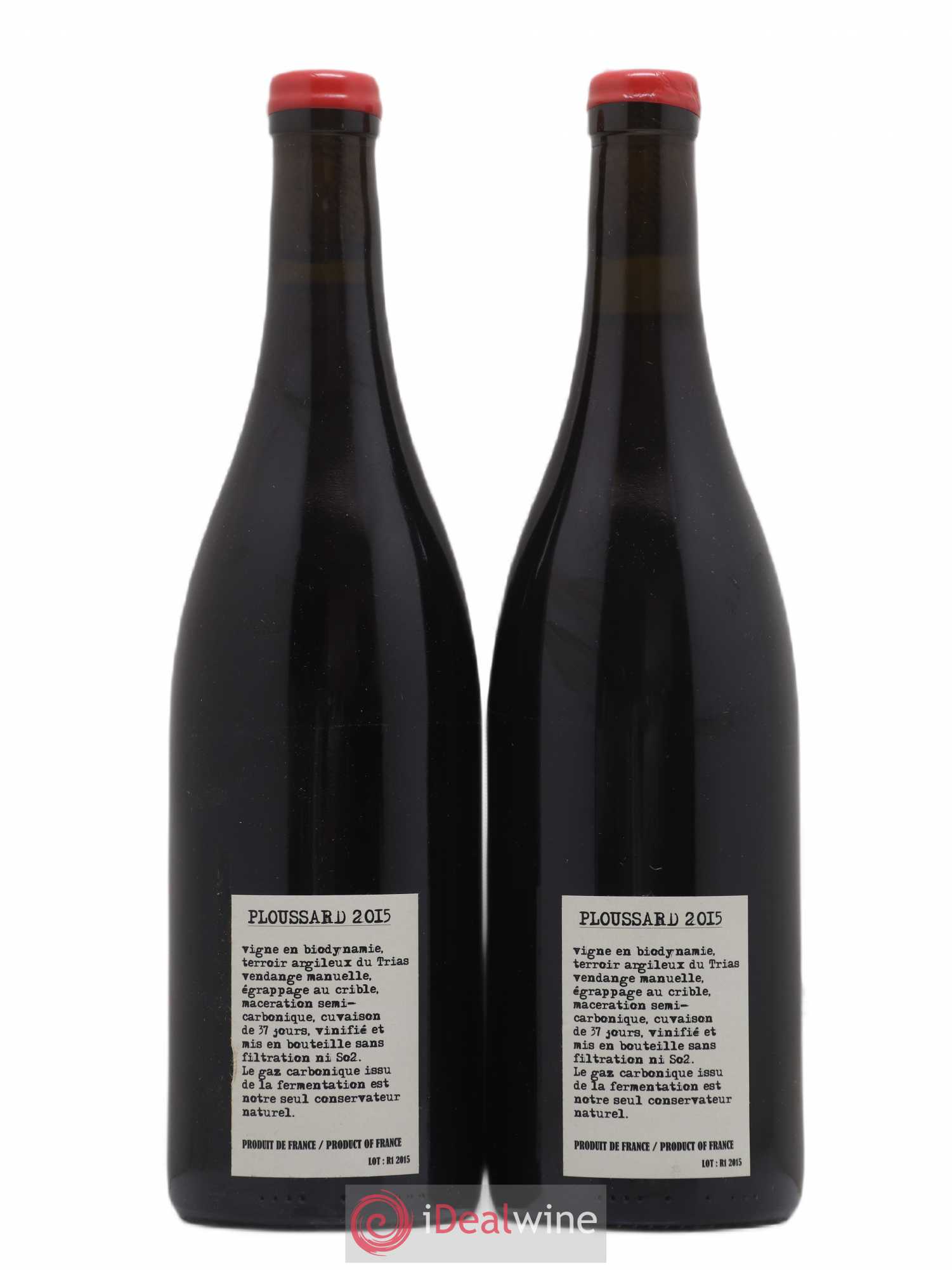 Arbois Ploussard Adeline Houillon & Renaud Bruyère 2015 - Lot de 2 bouteilles - 1
