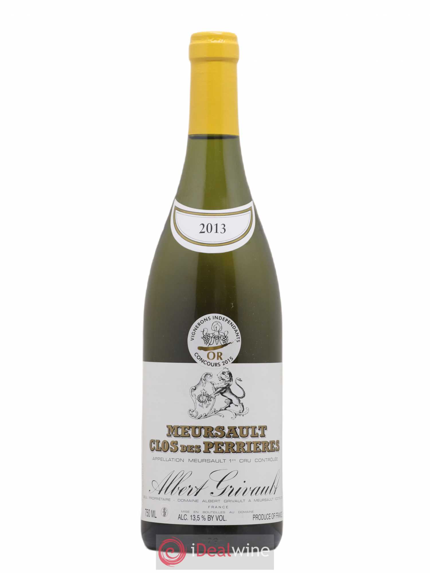 Meursault 1er Cru Clos des Perrières Monopole Albert Grivault 2013 - Lot de 1 bouteille - 0