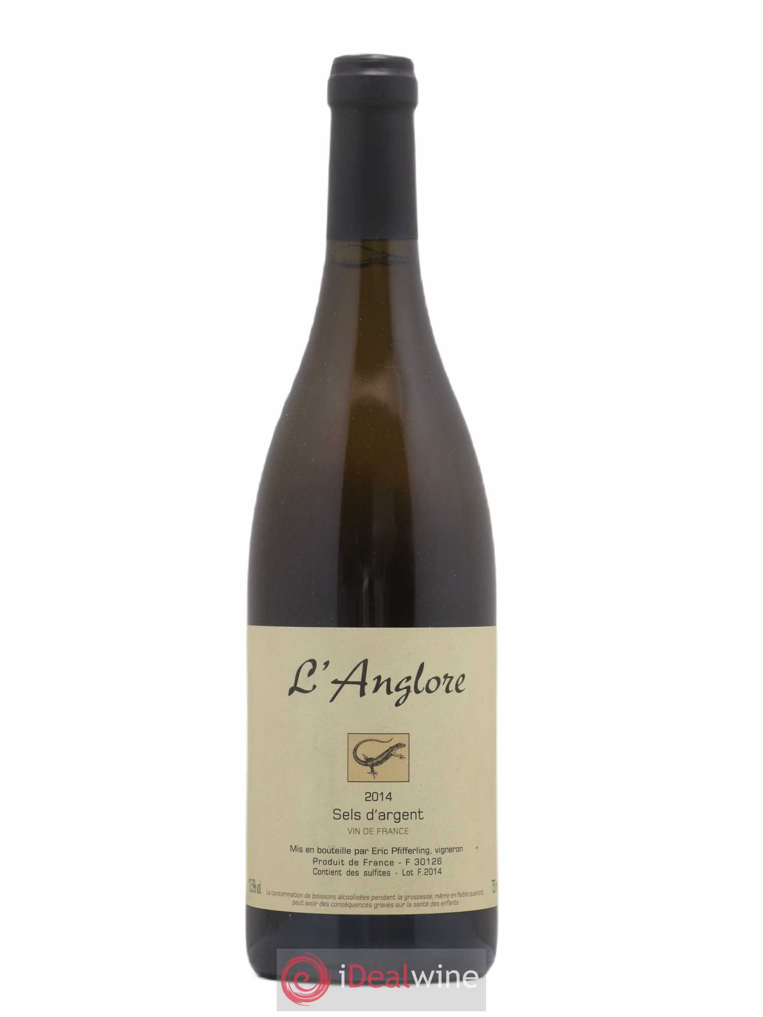 Vin de France Sels d'argent L'Anglore 2014 - Lot de 1 bouteille - 0