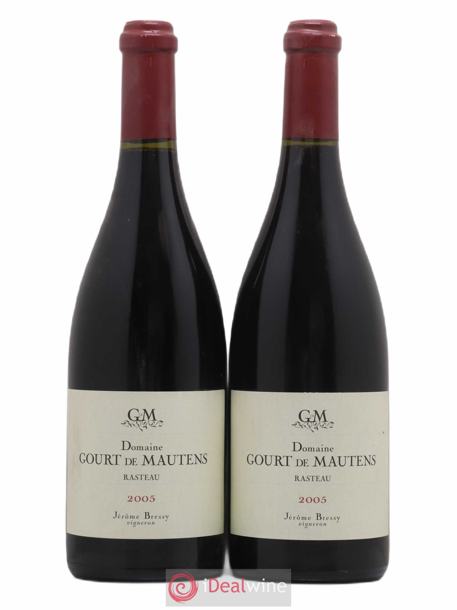 Rasteau Domaine Gourt de Mautens - Jérôme Bressy 2005 - Lot de 2 bouteilles - 0
