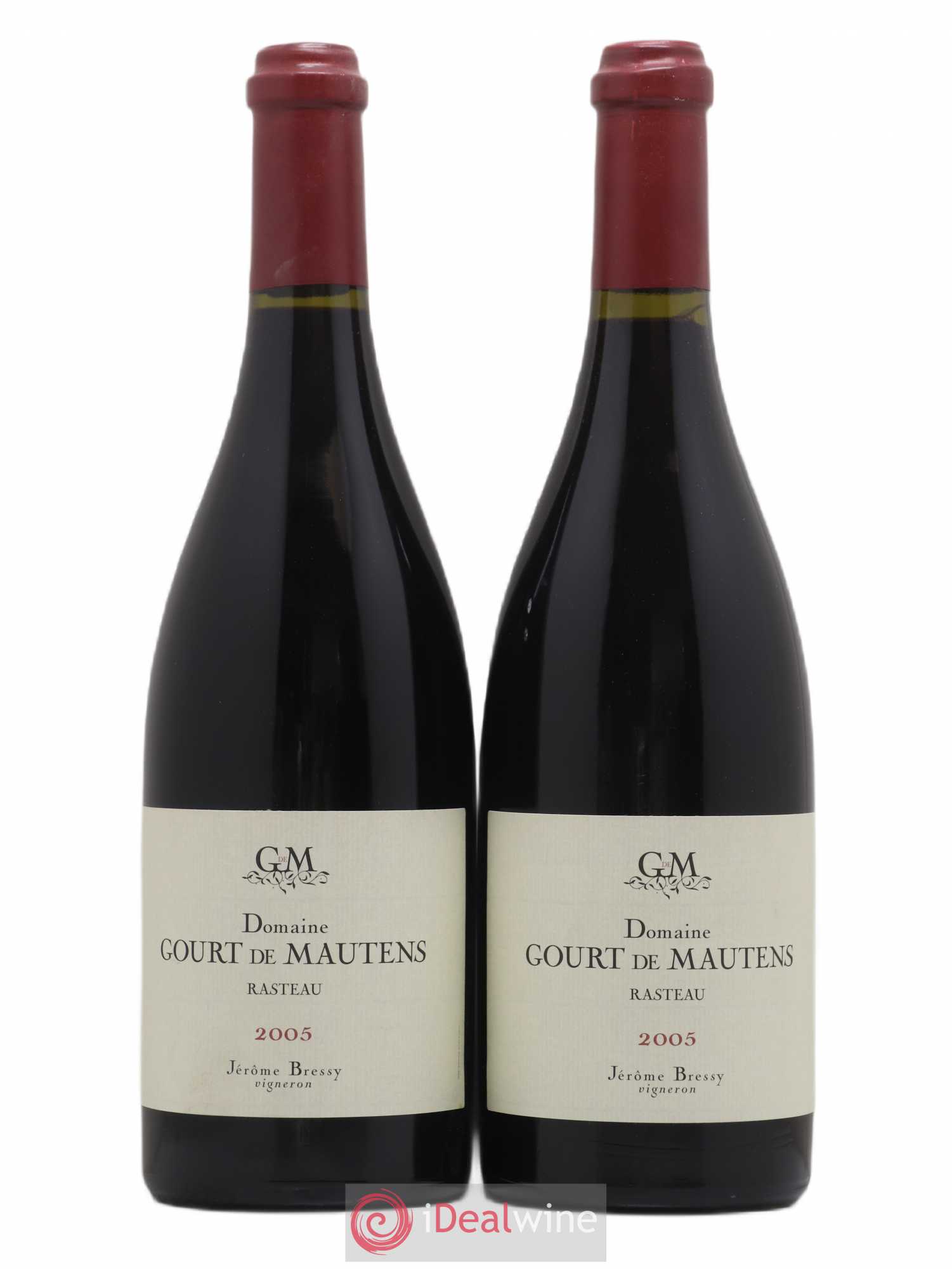 Rasteau Domaine Gourt de Mautens - Jérôme Bressy 2005 - Lot de 2 bouteilles - 0