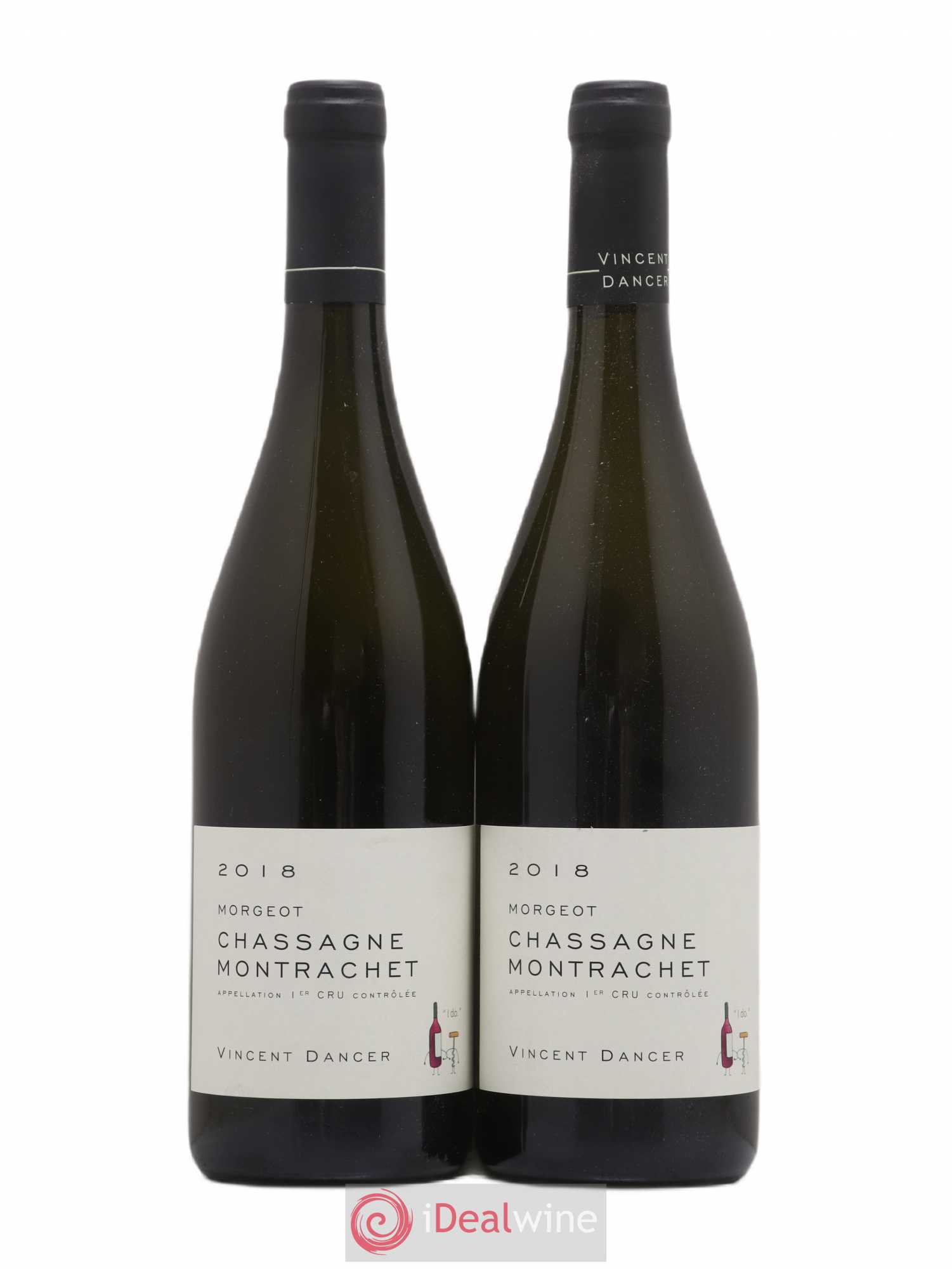 Chassagne-Montrachet 1er Cru Morgeot Vincent Dancer 2018 - Lot de 2 bouteilles - 0