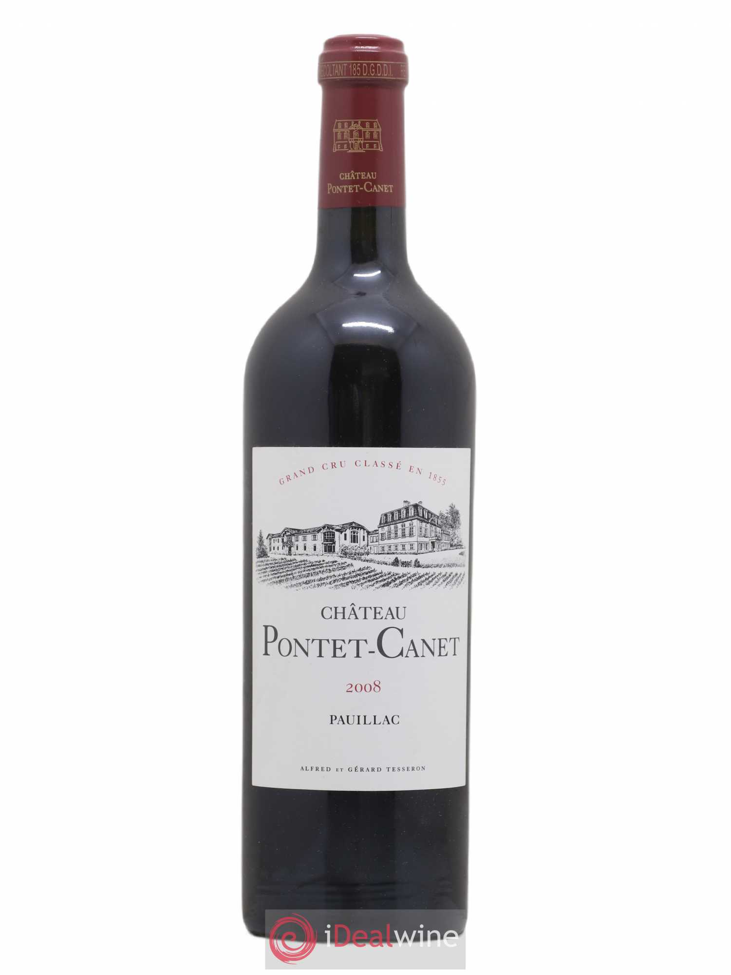 Château Pontet Canet 5ème Grand Cru Classé 2008 - Lot de 1 bouteille - 0