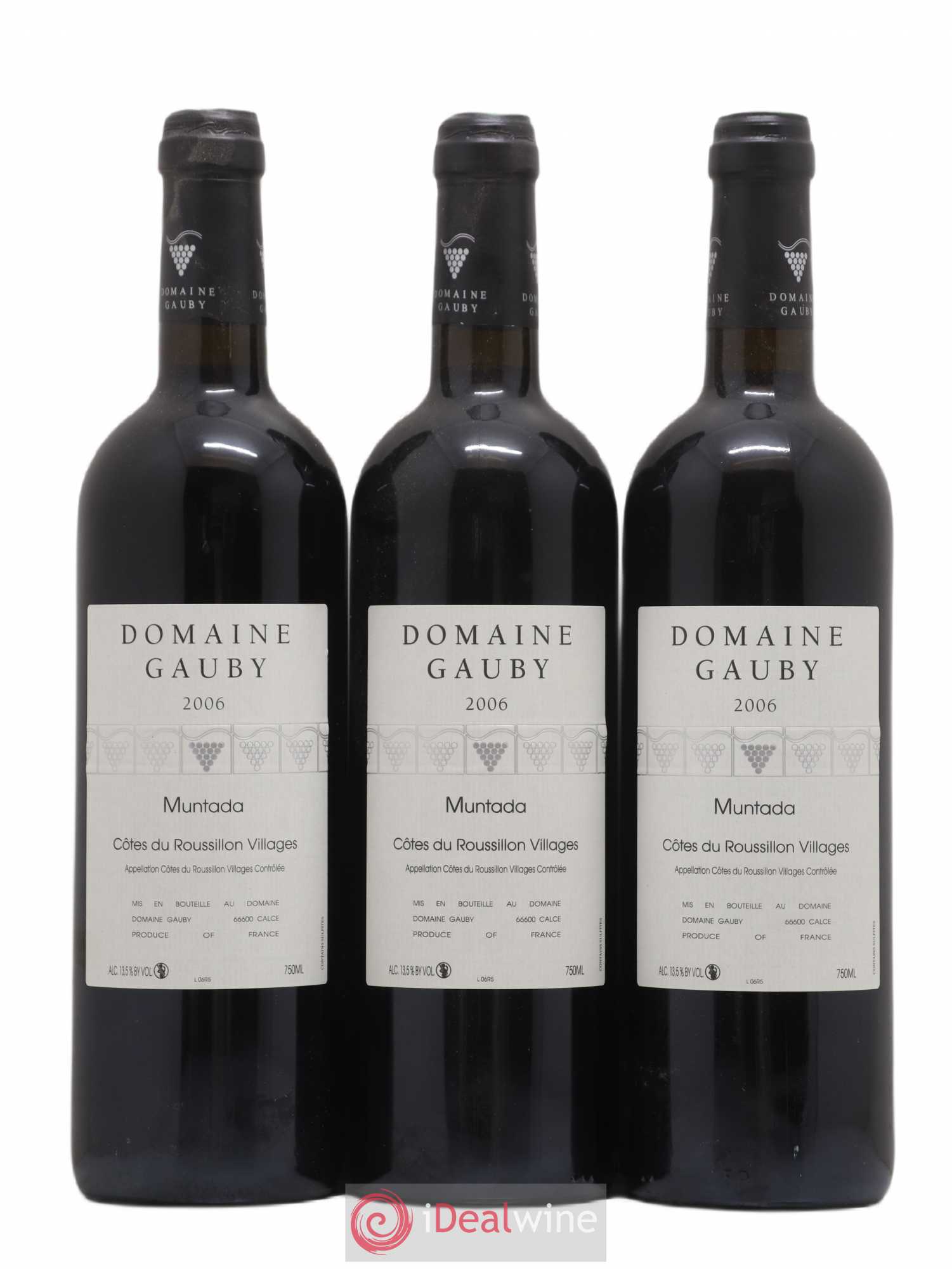 Côtes Catalanes (anciennement Côtes du Roussillon Villages) La Muntada Gauby (Domaine) 2006 - Lot de 6 bouteilles - 1
