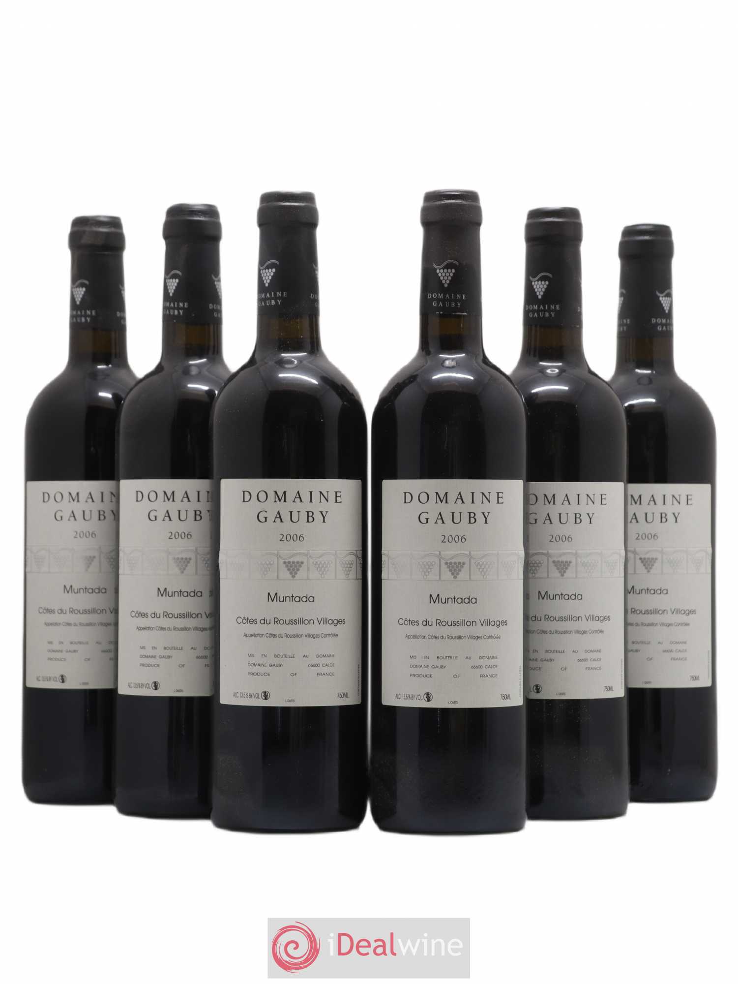 Côtes Catalanes (anciennement Côtes du Roussillon Villages) La Muntada Gauby (Domaine) 2006 - Lot de 6 bouteilles - 0