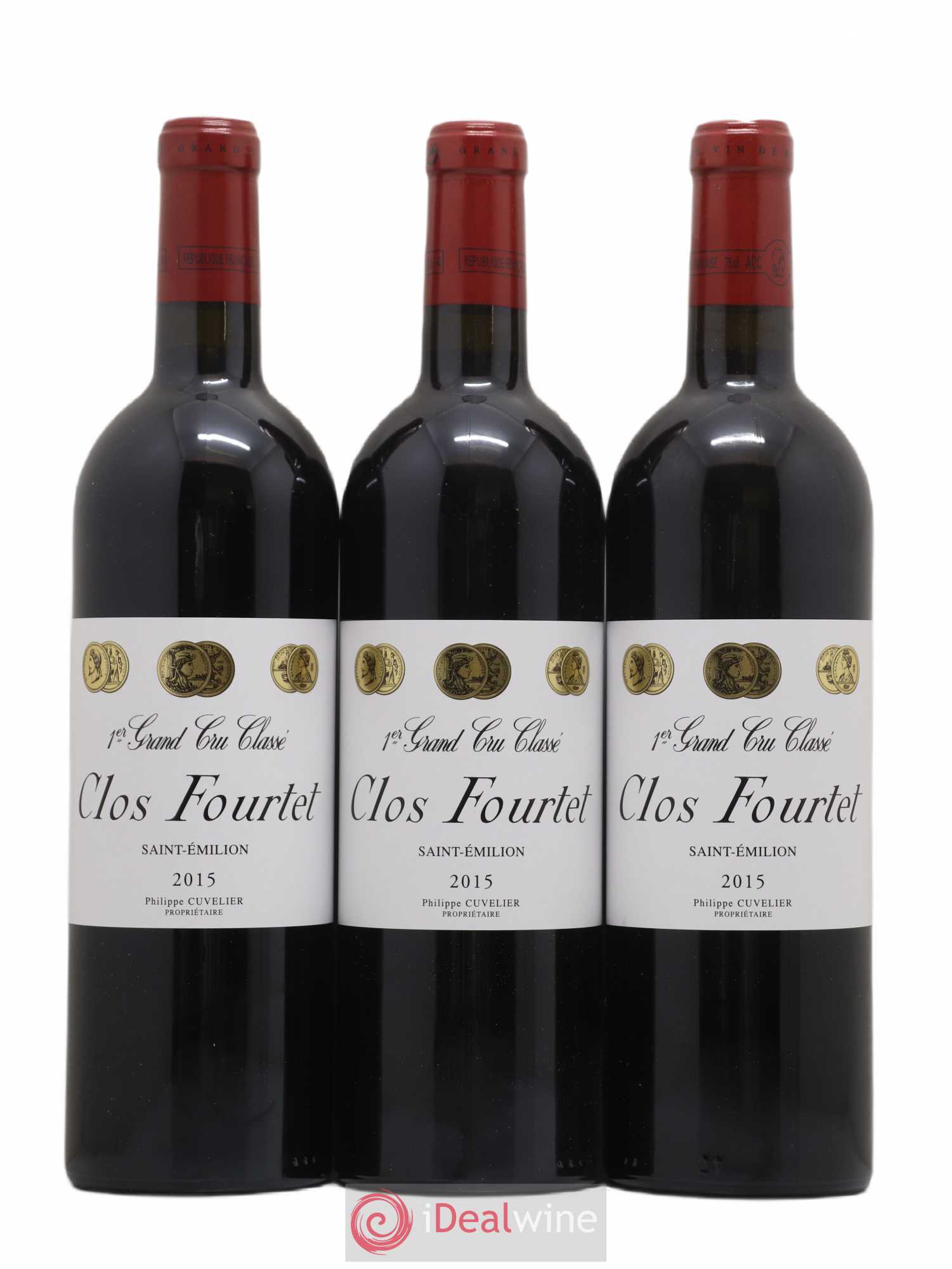 Clos Fourtet 1er Grand Cru Classé B 2015 - Lot de 6 bouteilles - 1