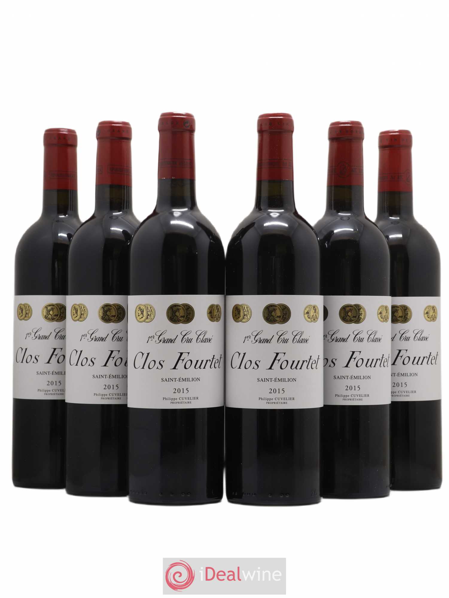 Clos Fourtet 1er Grand Cru Classé B 2015 - Lot de 6 bouteilles - 0