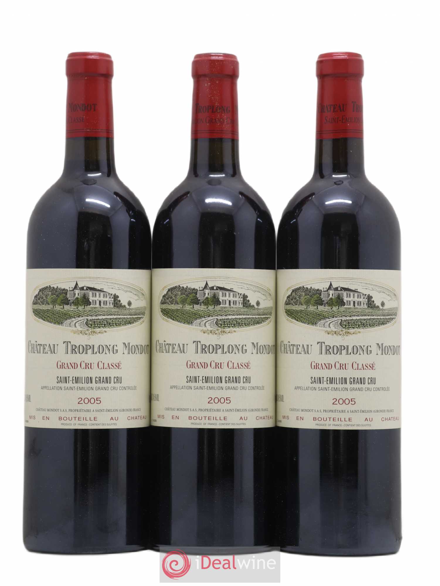 Château Troplong Mondot 1er Grand Cru Classé B 2005 - Lot de 6 bouteilles - 3